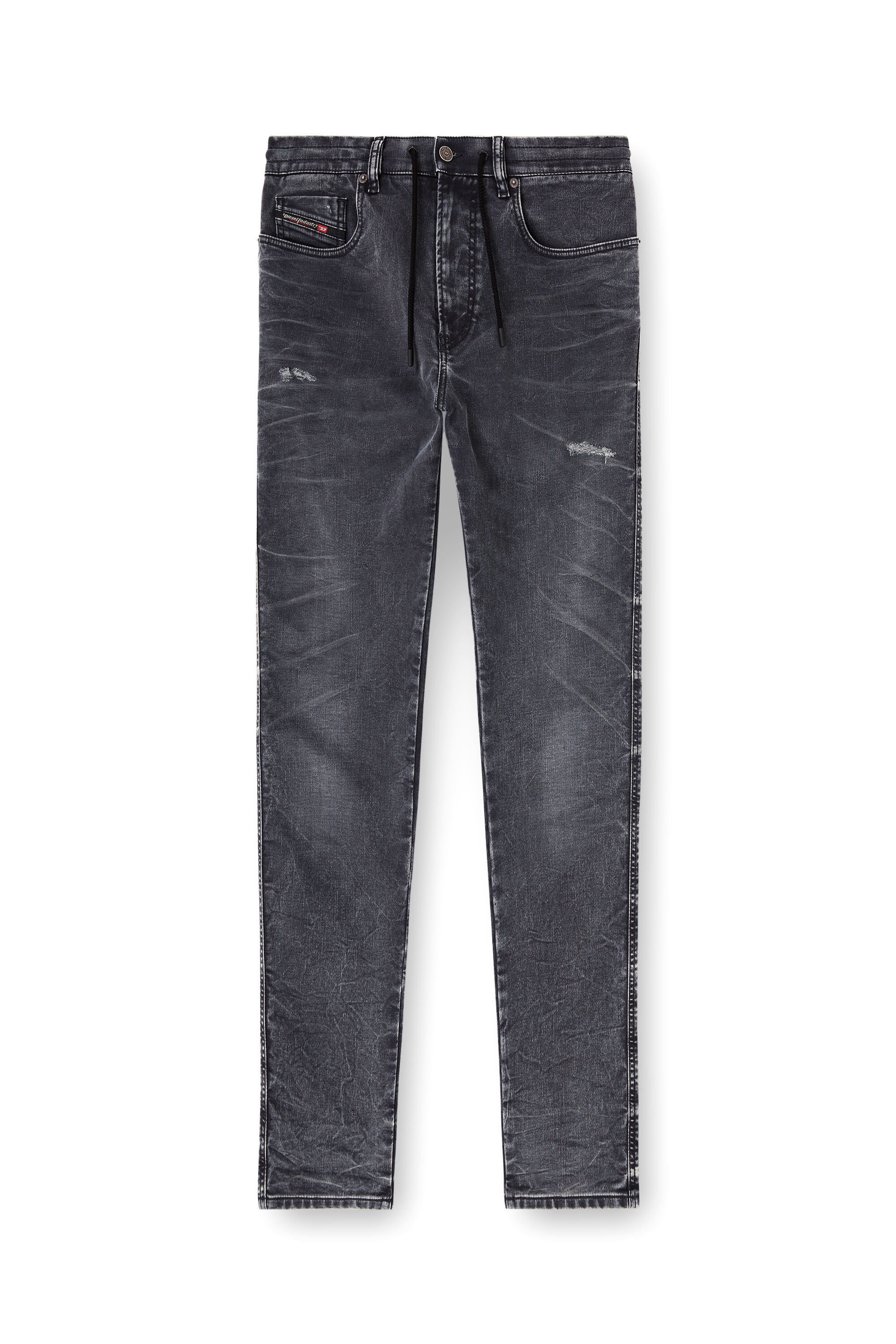 Men's Slim Jeans | Black/Dark grey | Diesel 2062 D-Strukt Joggjeans®