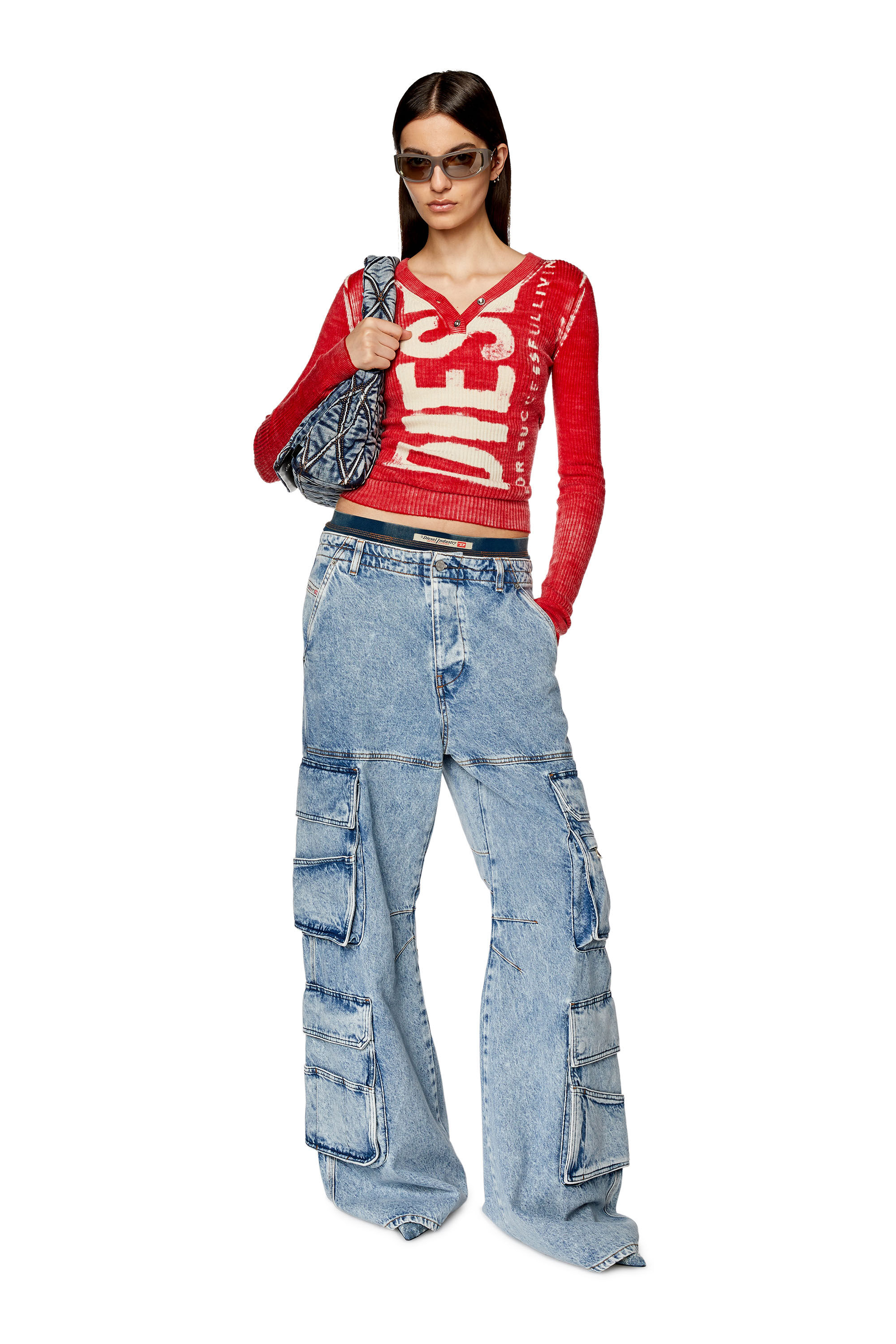 Diesel - Female's Relaxed Jeans 1996 D-Sire 0NJAA, Light Blue - 1