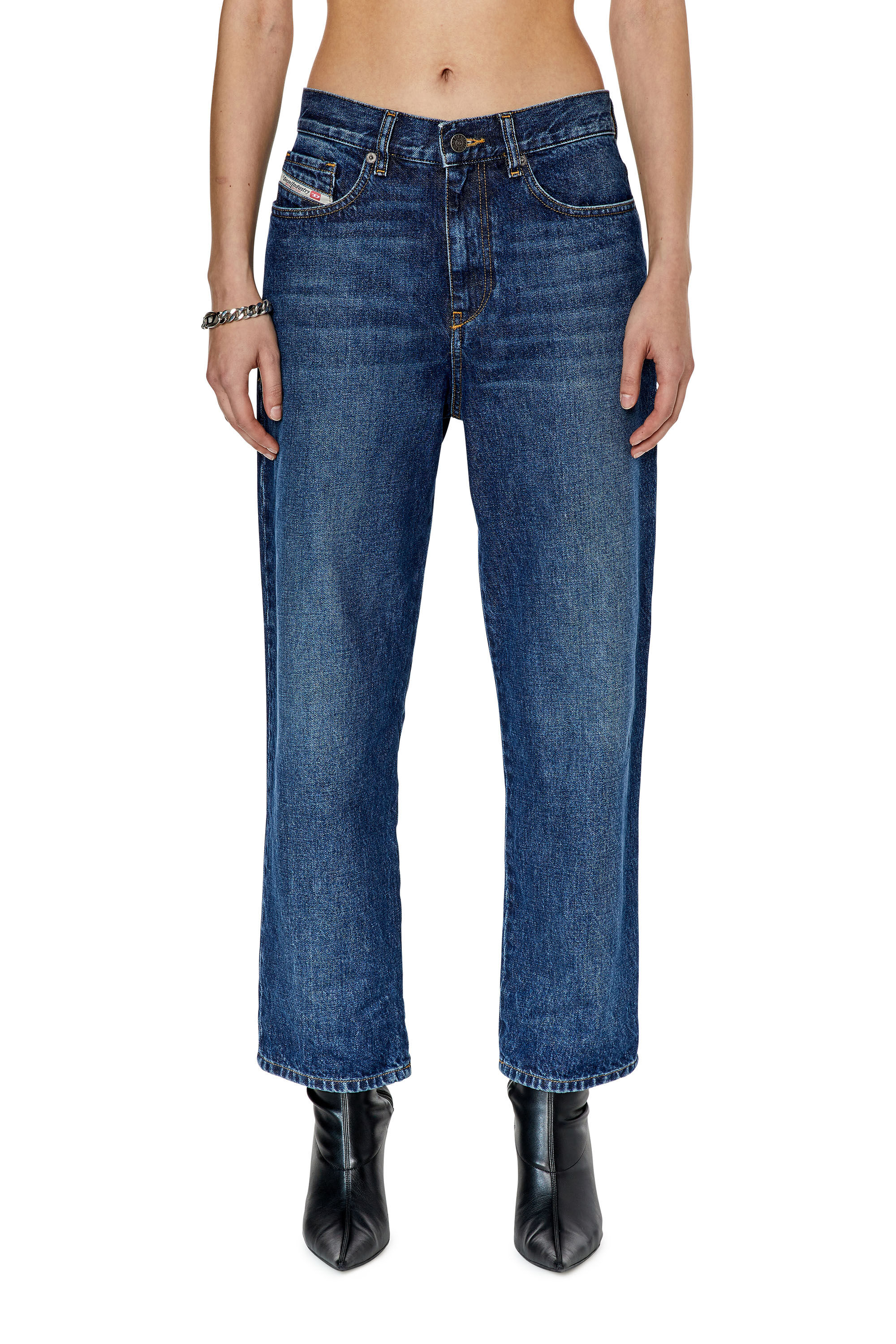 Diesel - Boyfriend Jeans 2016 D-Air 09F35 Femme, Bleu moyen - Image 3