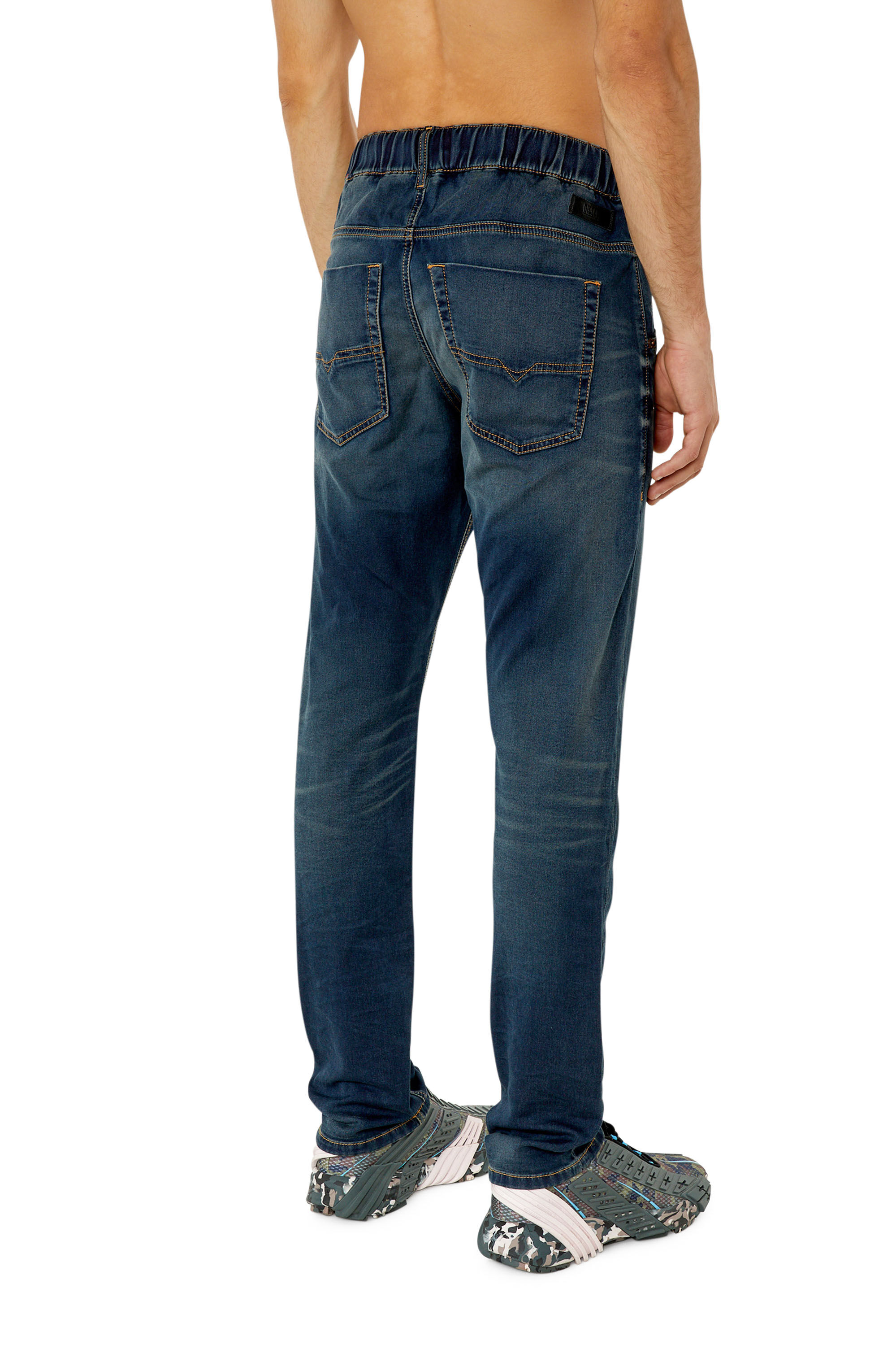 Diesel - Male's Regular 2030 D-Krooley Joggjeans® E69UB, Dark Blue - 4
