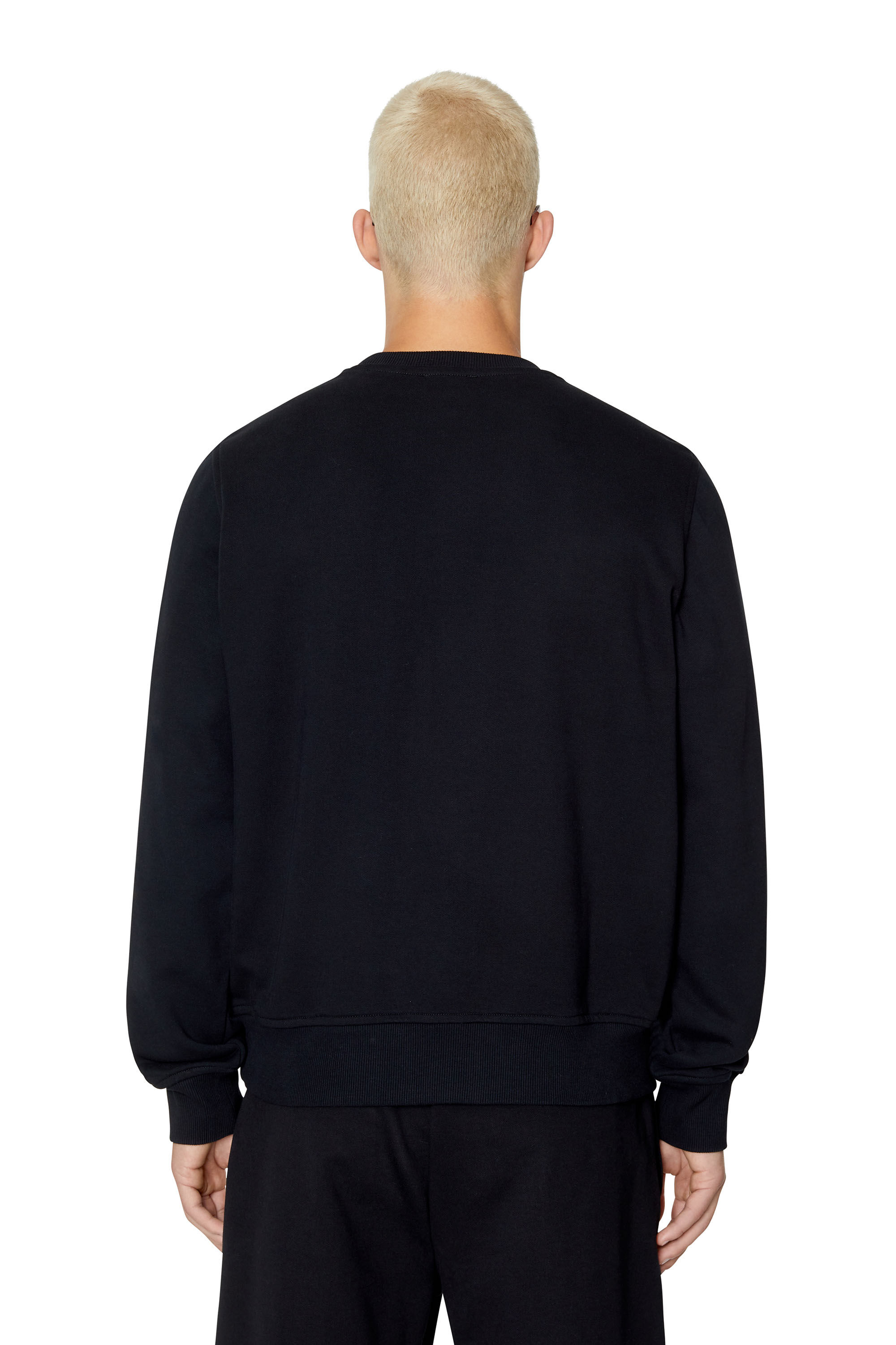 Diesel - S-GINN-D, Man's Sweatshirt with D logo in Black - 4