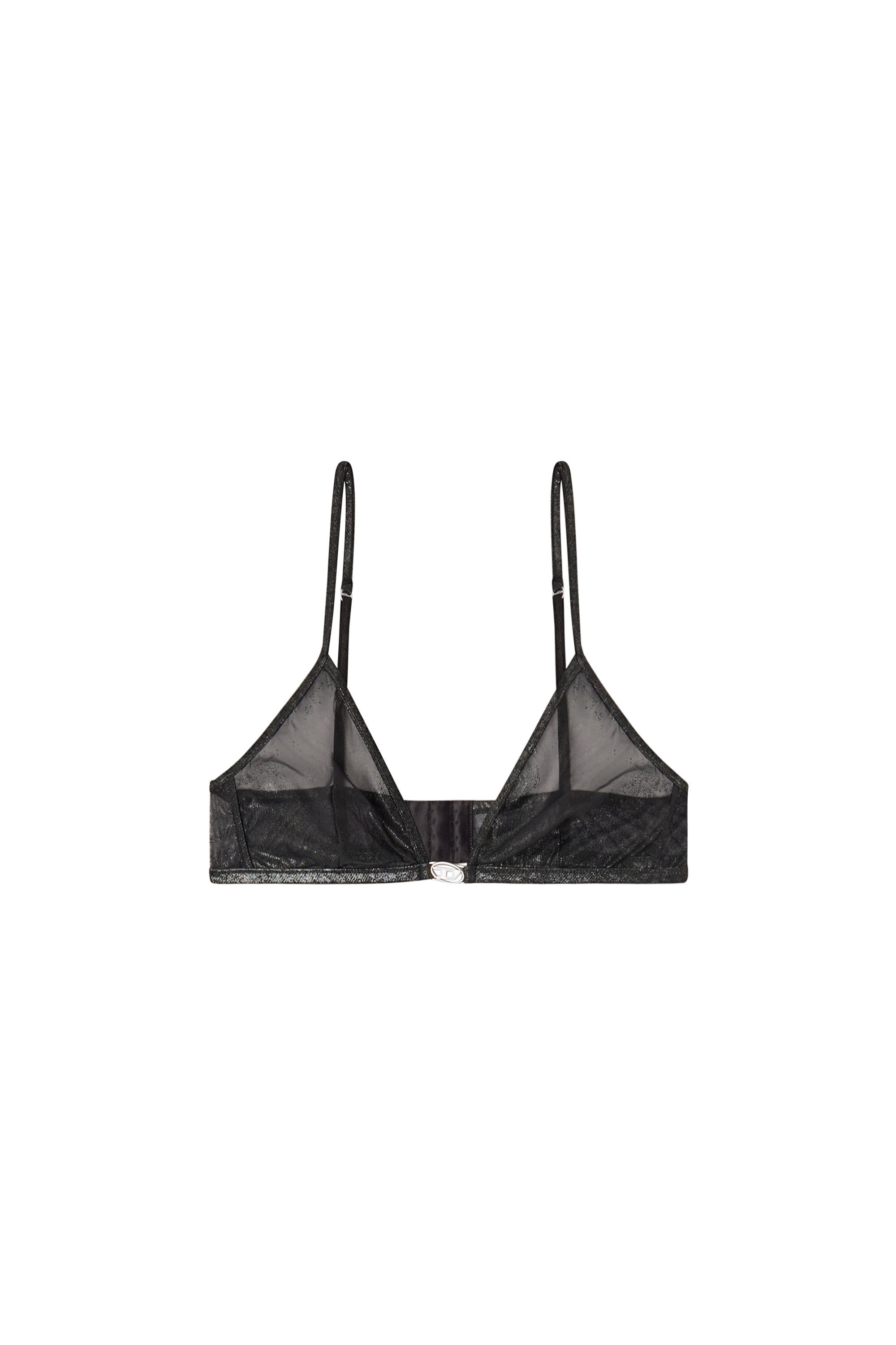 Diesel - LUNA-GFT, Female's Triangle nylon bra in Black - 4