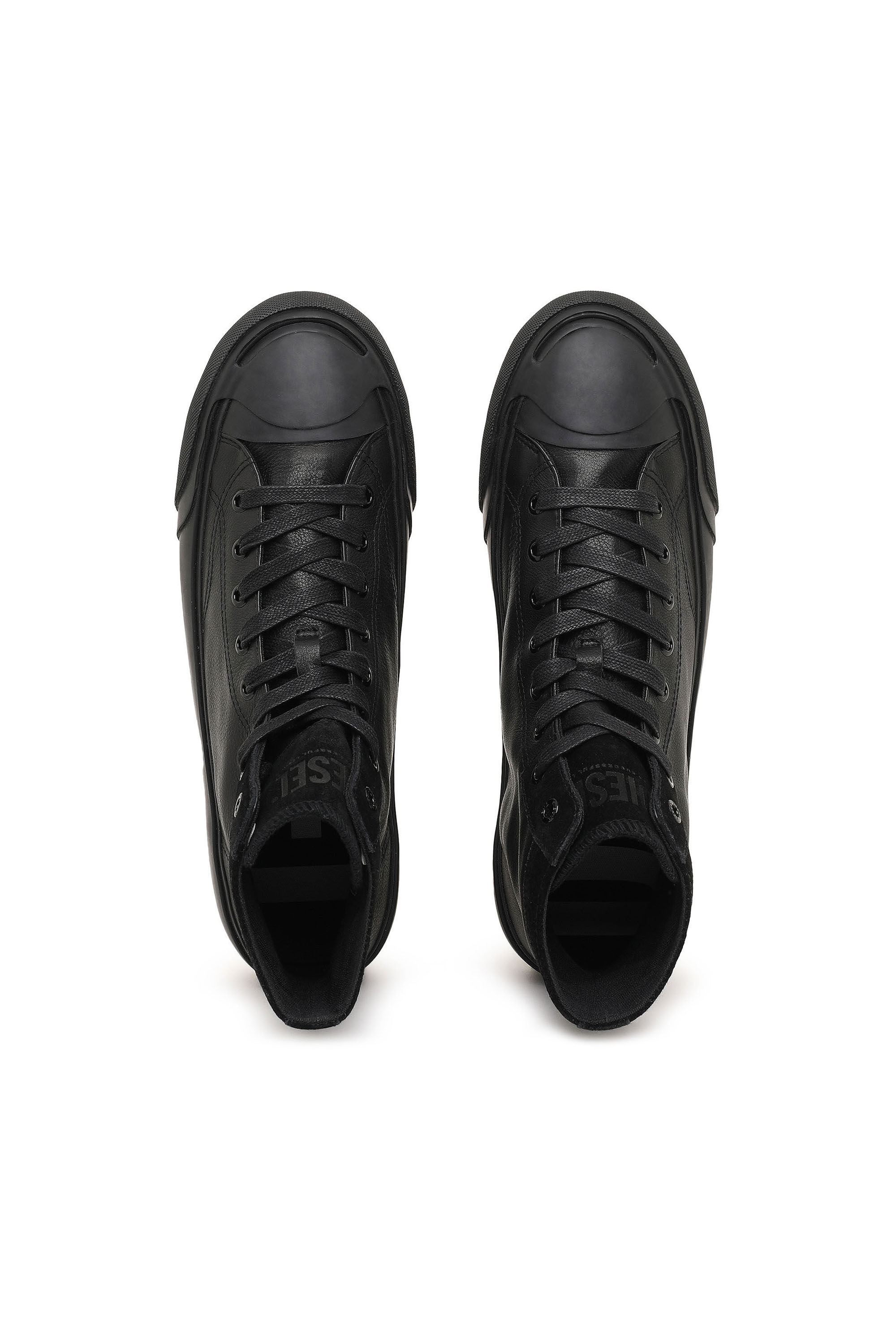 Diesel - S-PRINCIPIA MID X, Male's S-Principia Mid X - High-top sneakers in leather and suede in Black - 4
