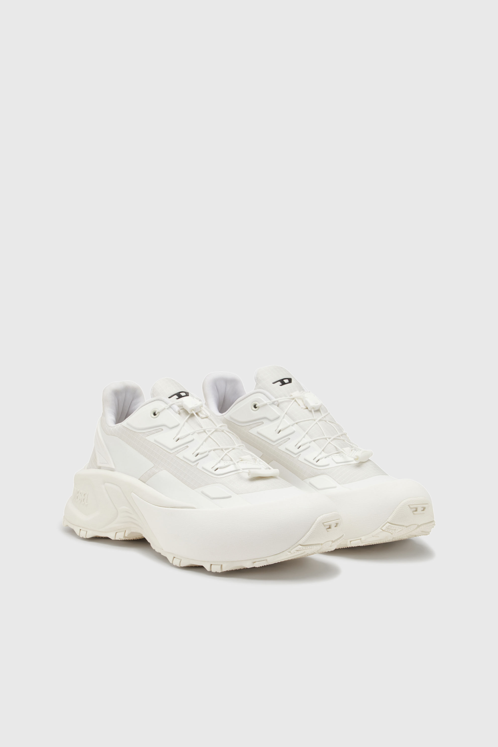 Diesel - D-CAGE RUNNER, Male's D-Cage Runner-Sneakers in TPU-trimmed ripstop in White - 2
