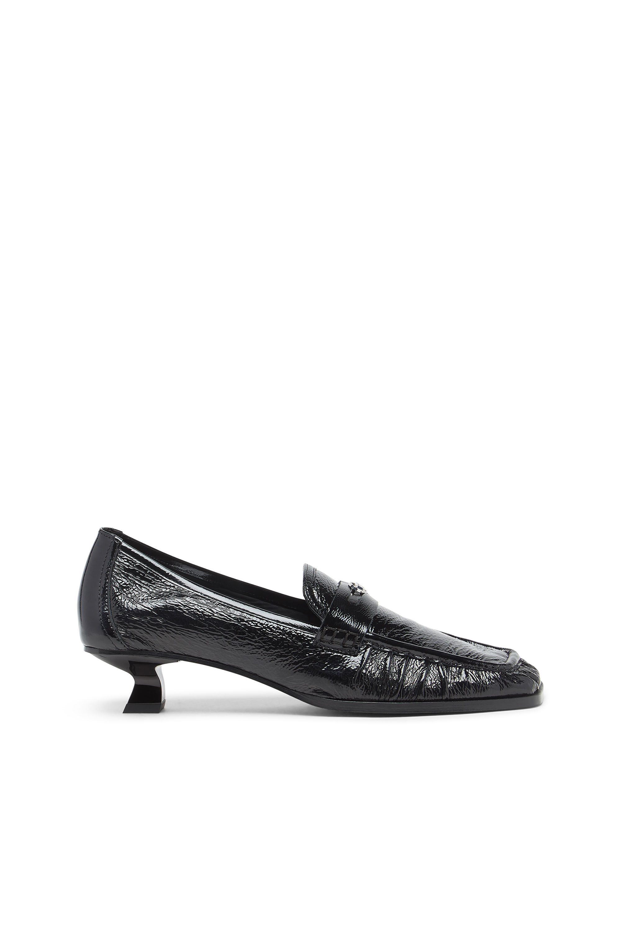 Diesel - D-AMBER MOC 30, Woman's D-Amber-Penny loafers in naplak leather in Black - 1