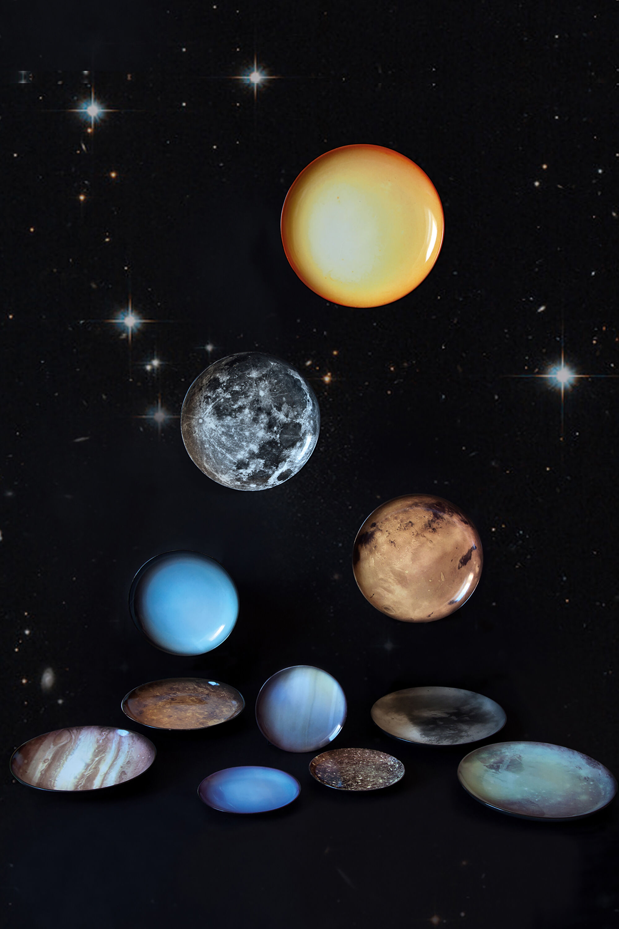 10826 COSMIC DINER: Porcelain dinner plate 