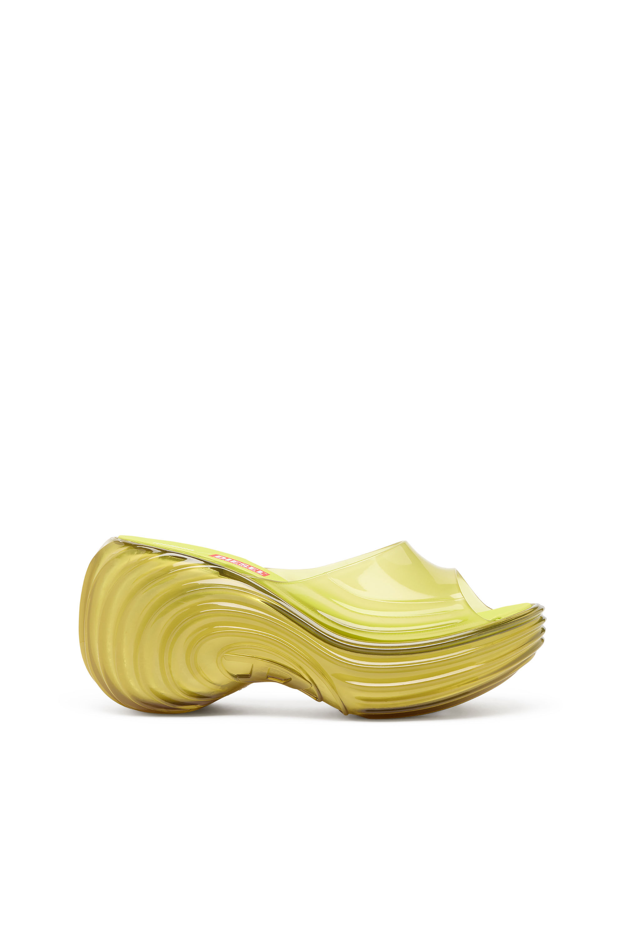 Women's Platform mule in Melflex® | Yellow | Diesel