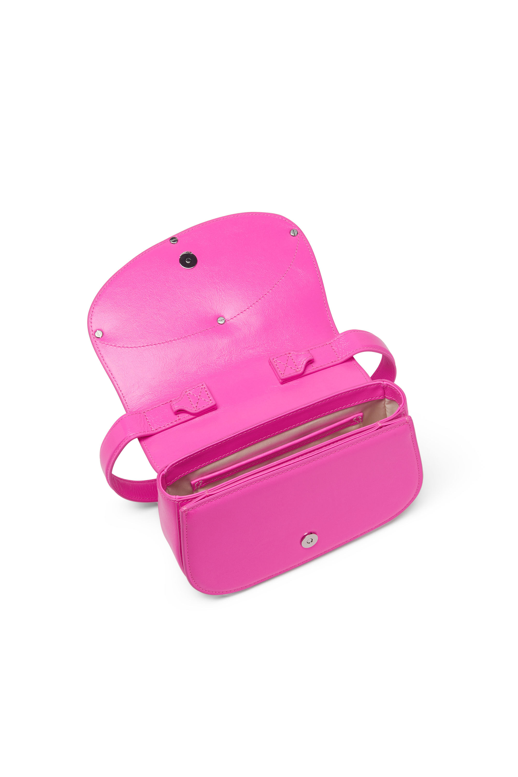 Diesel - 1DR, 1DR - Sac iconique à bandoulière en cuir fluo Femme in Rose - 2