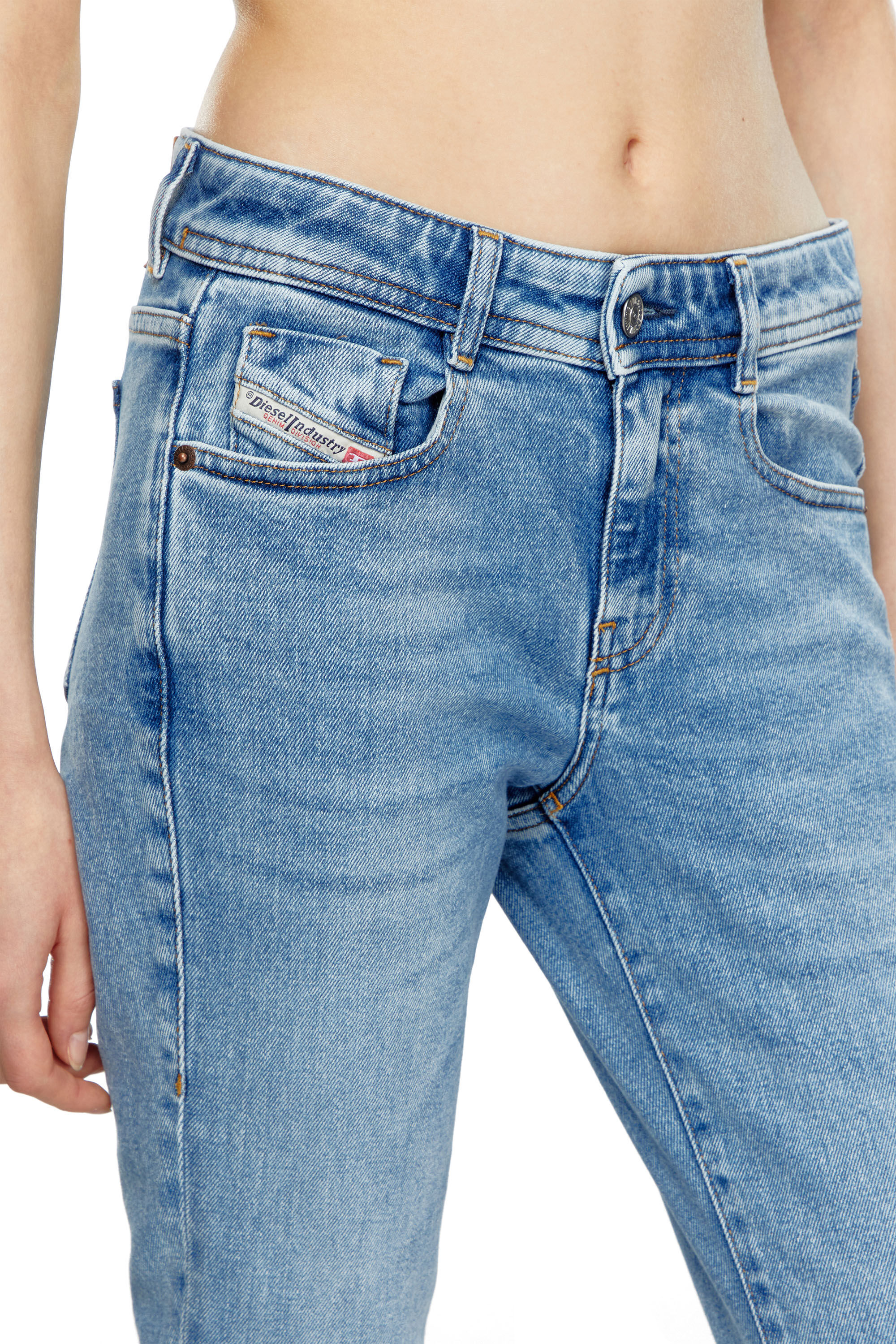 1969 D-EBBEY Woman: bootcutandflare Light blue Jeans | Diesel