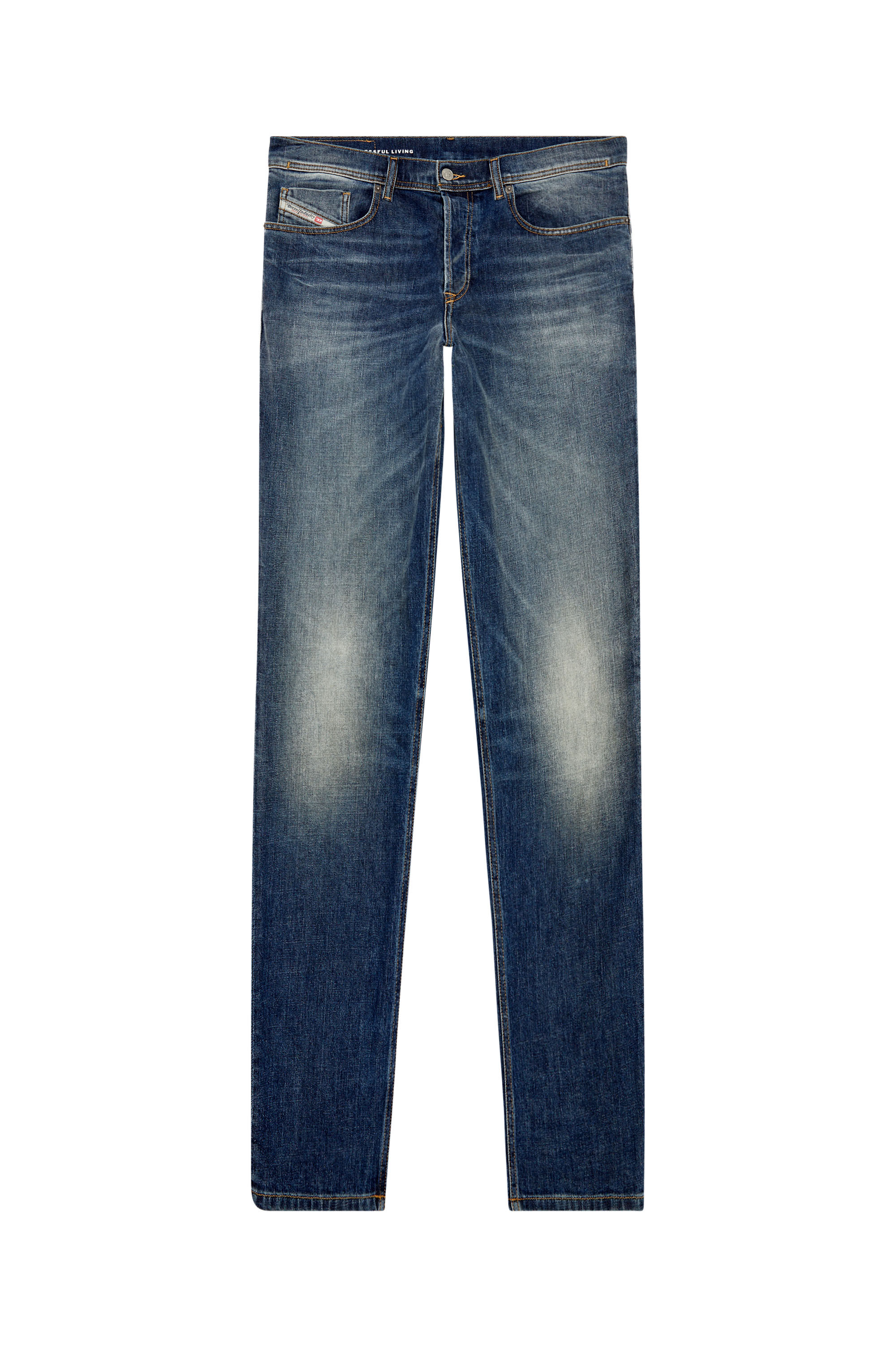 Diesel - Regular Jeans 2023 D-Finitive 09H43 Homme, Bleu Foncé - Image 2