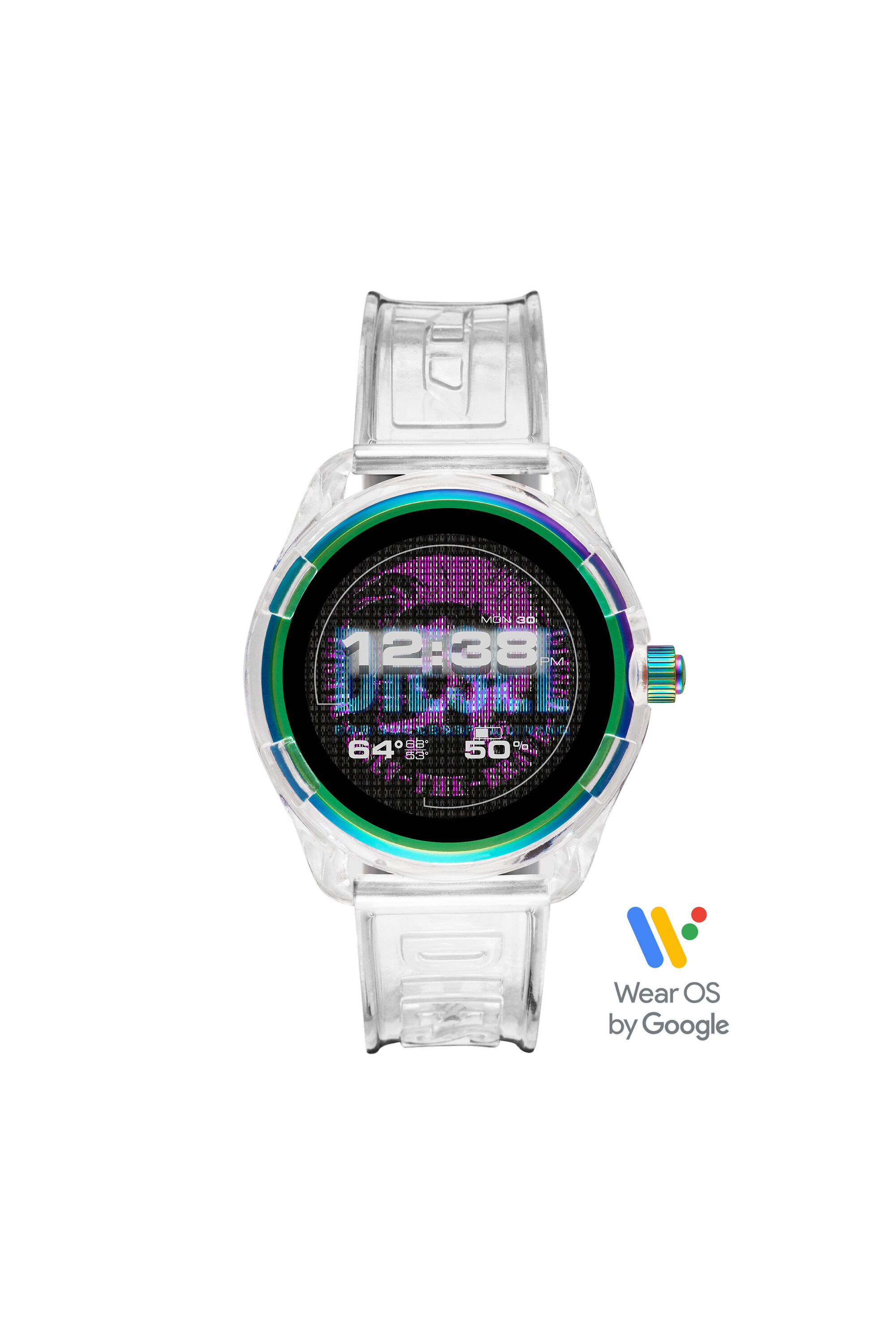 Diesel - DT2021, Montre connectée Diesel On Fadelite - Cristal transparent Homme in Blanc - 5