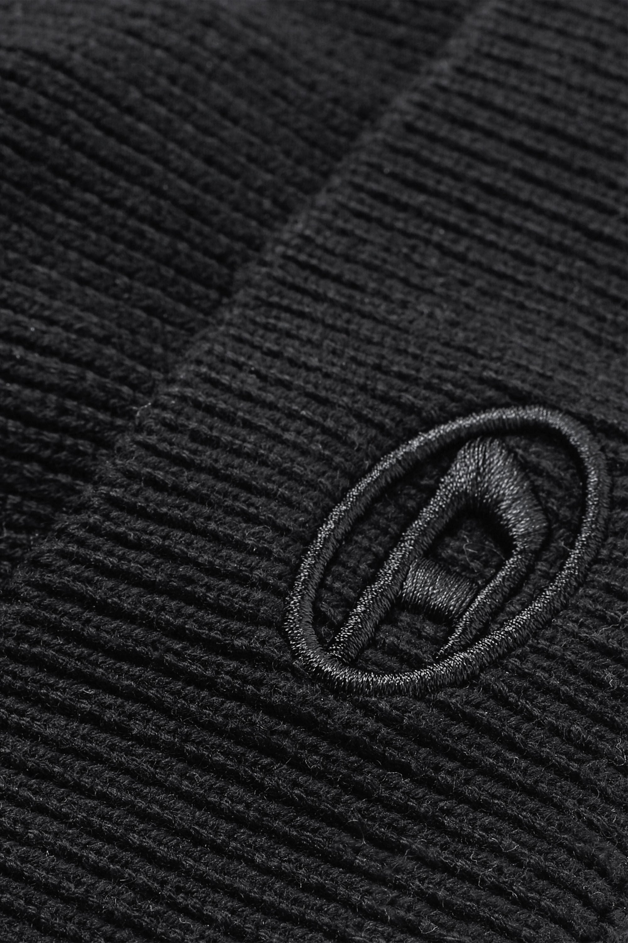 K-CODER-FULLY B: Ribbed beanie with D embroidery | Diesel {{Country}}