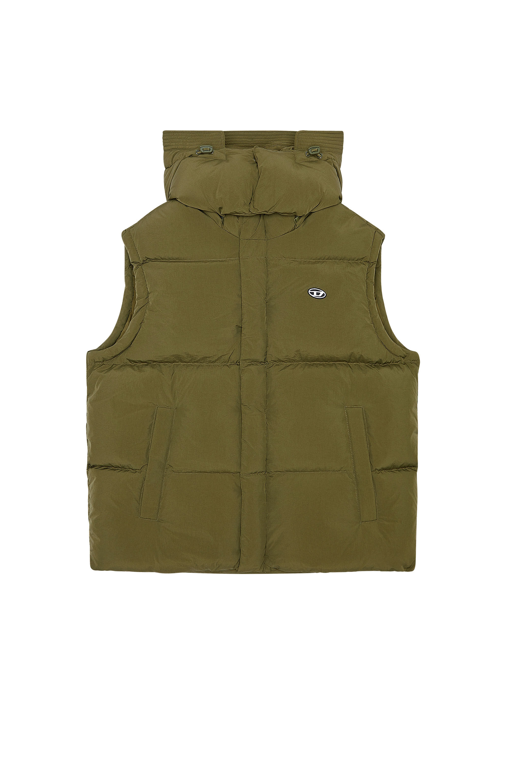 Diesel - W-ROLFYS-SL, Veste doudoune en taslan de nylon recyclé Homme in Vert - 2