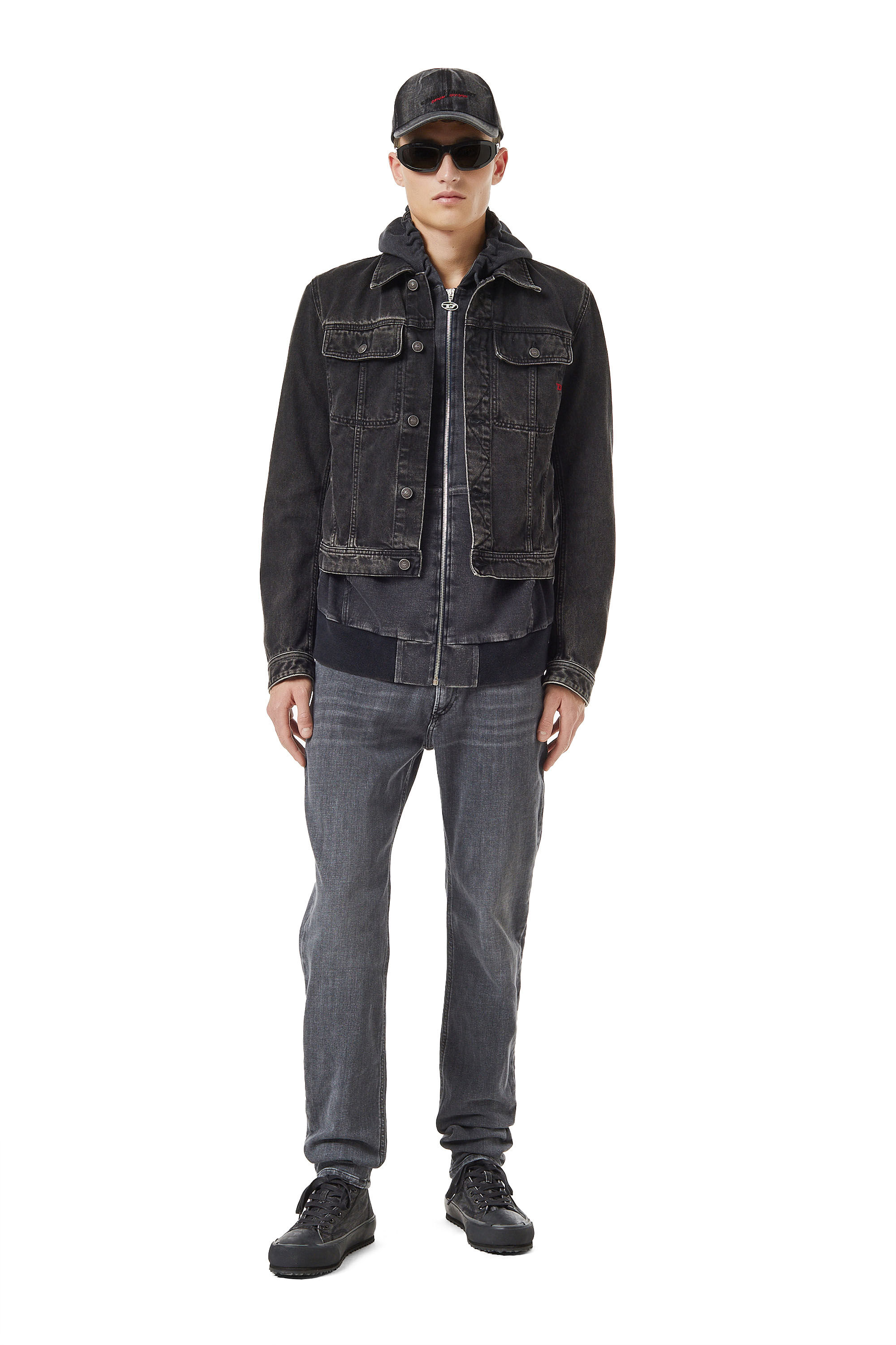 Diesel - Male's Skinny Jeans 1979 Sleenker 09B97, Black/Dark Grey - 1