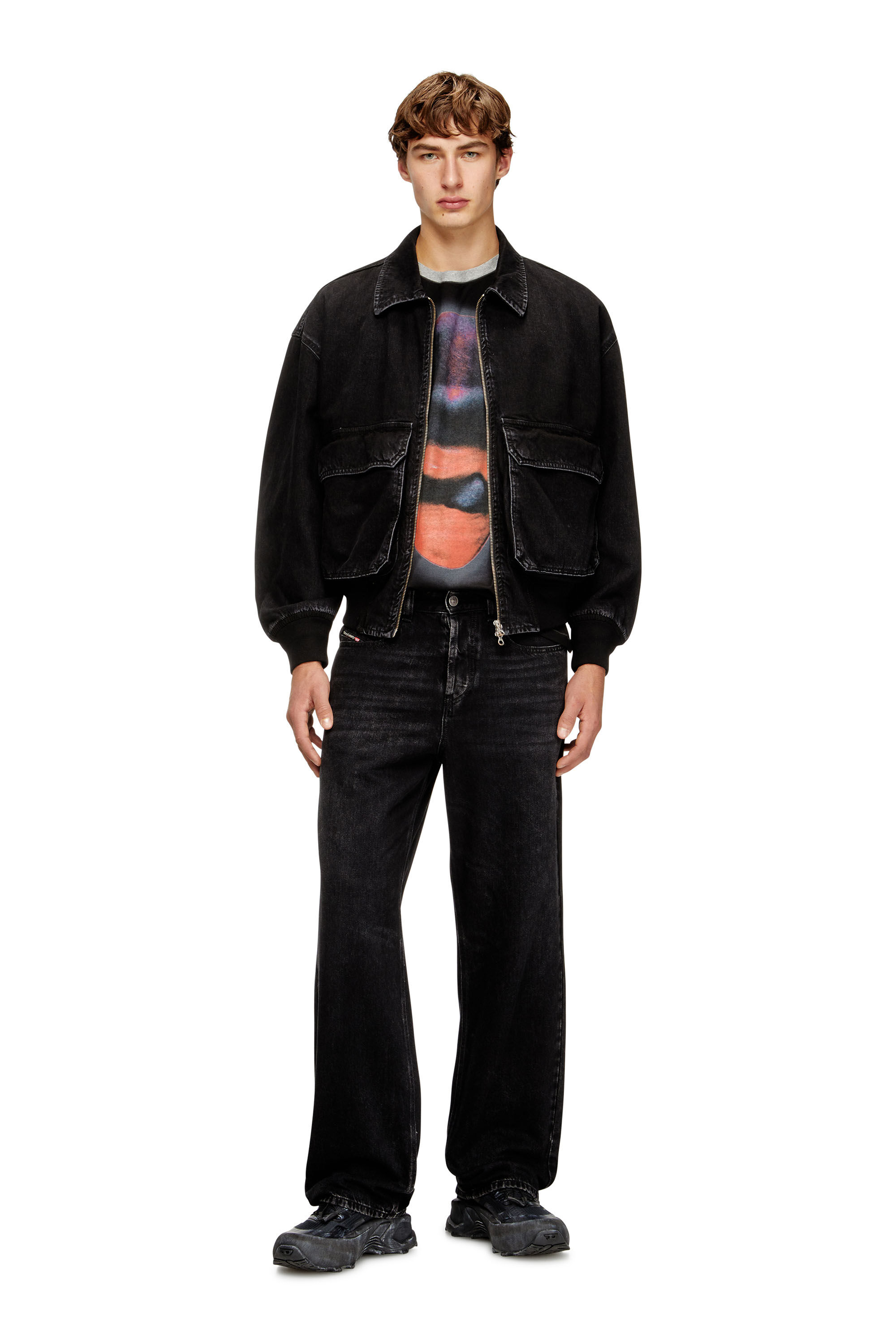 Women's Jacket in denim | Black | Diesel