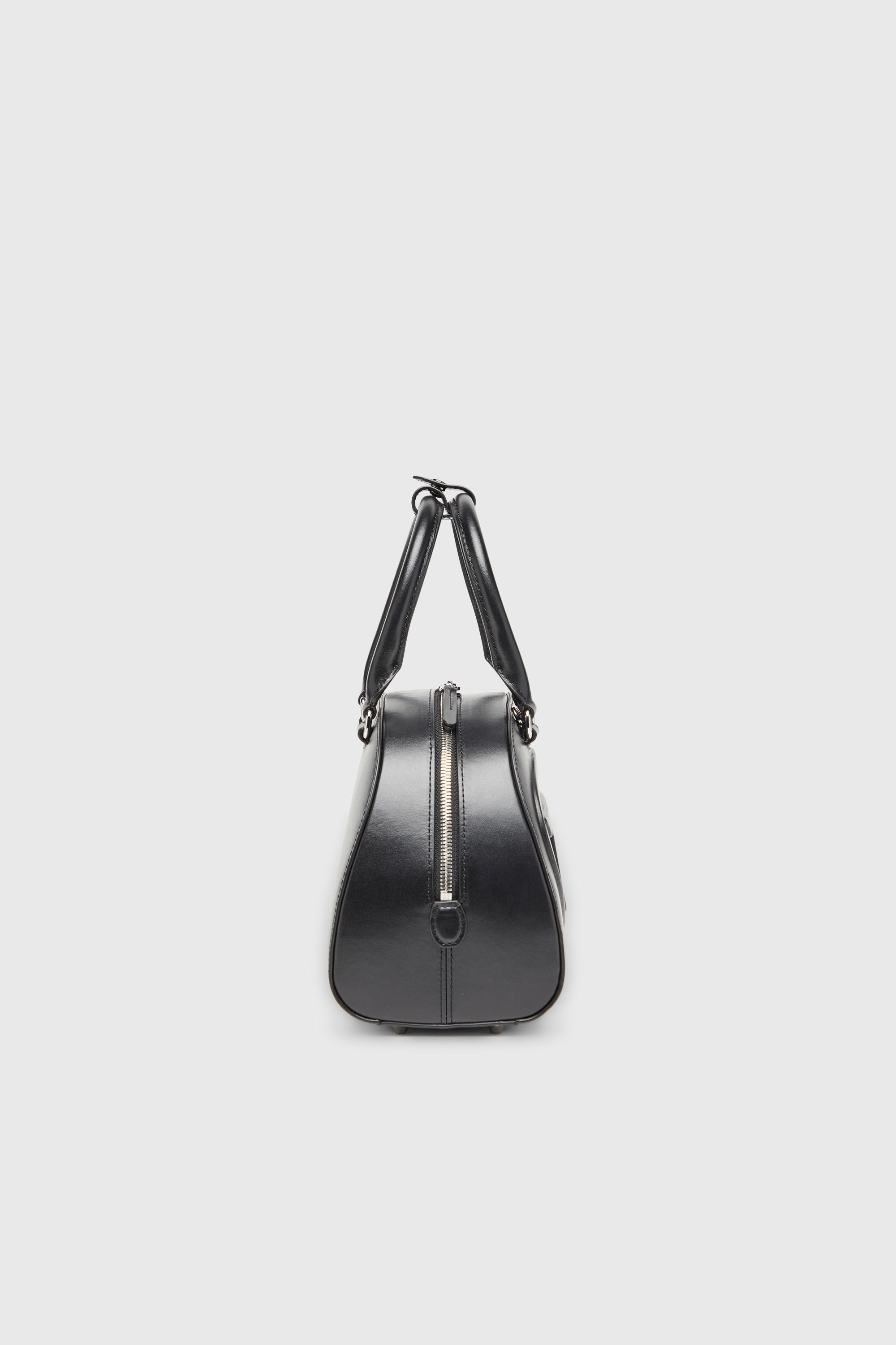 Women's 1DR Dome-Leather bowling bag | Black | Diesel {{Country}}
