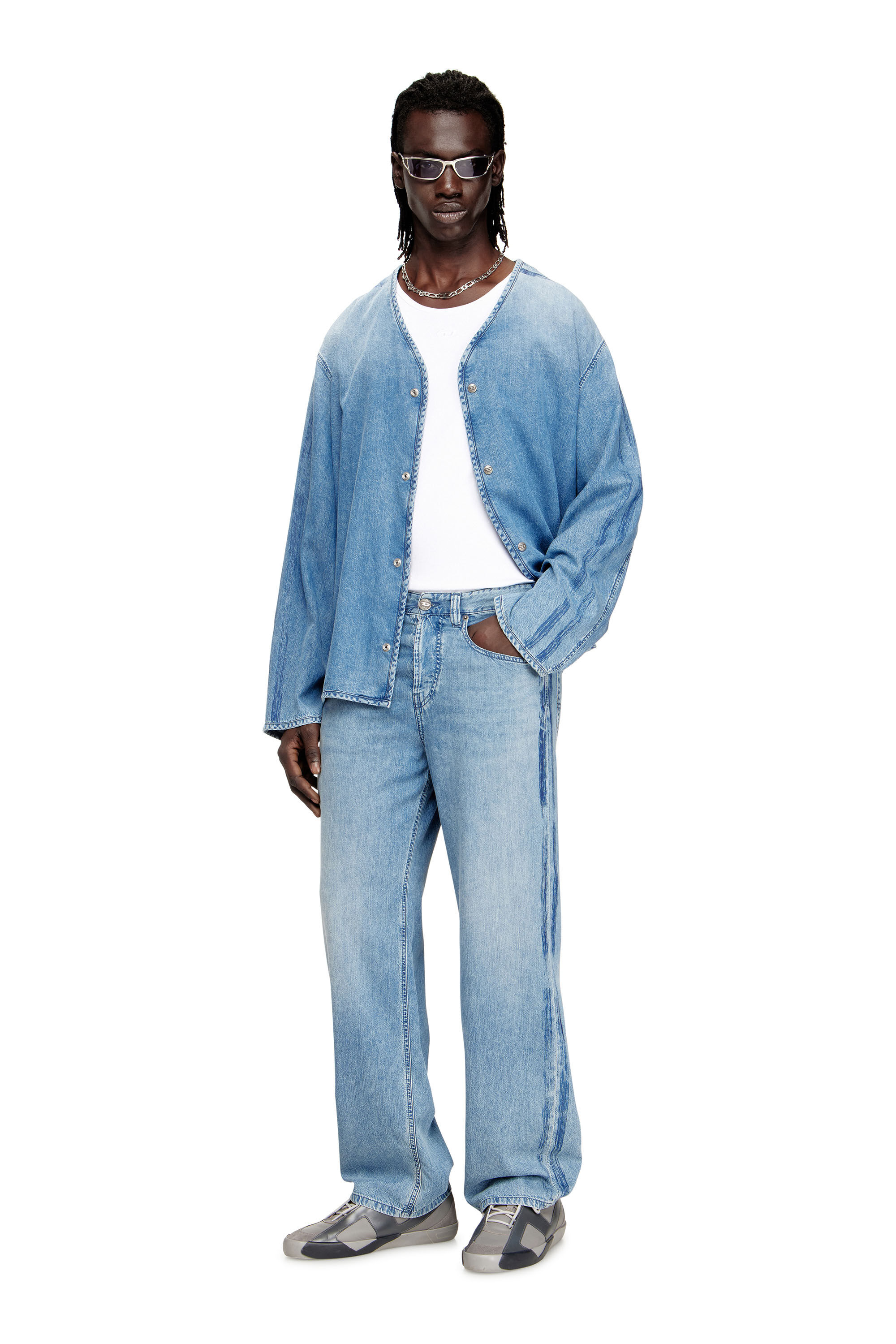 Men's Relaxed Jeans | Light Blue | Diesel 2001 D-Macro