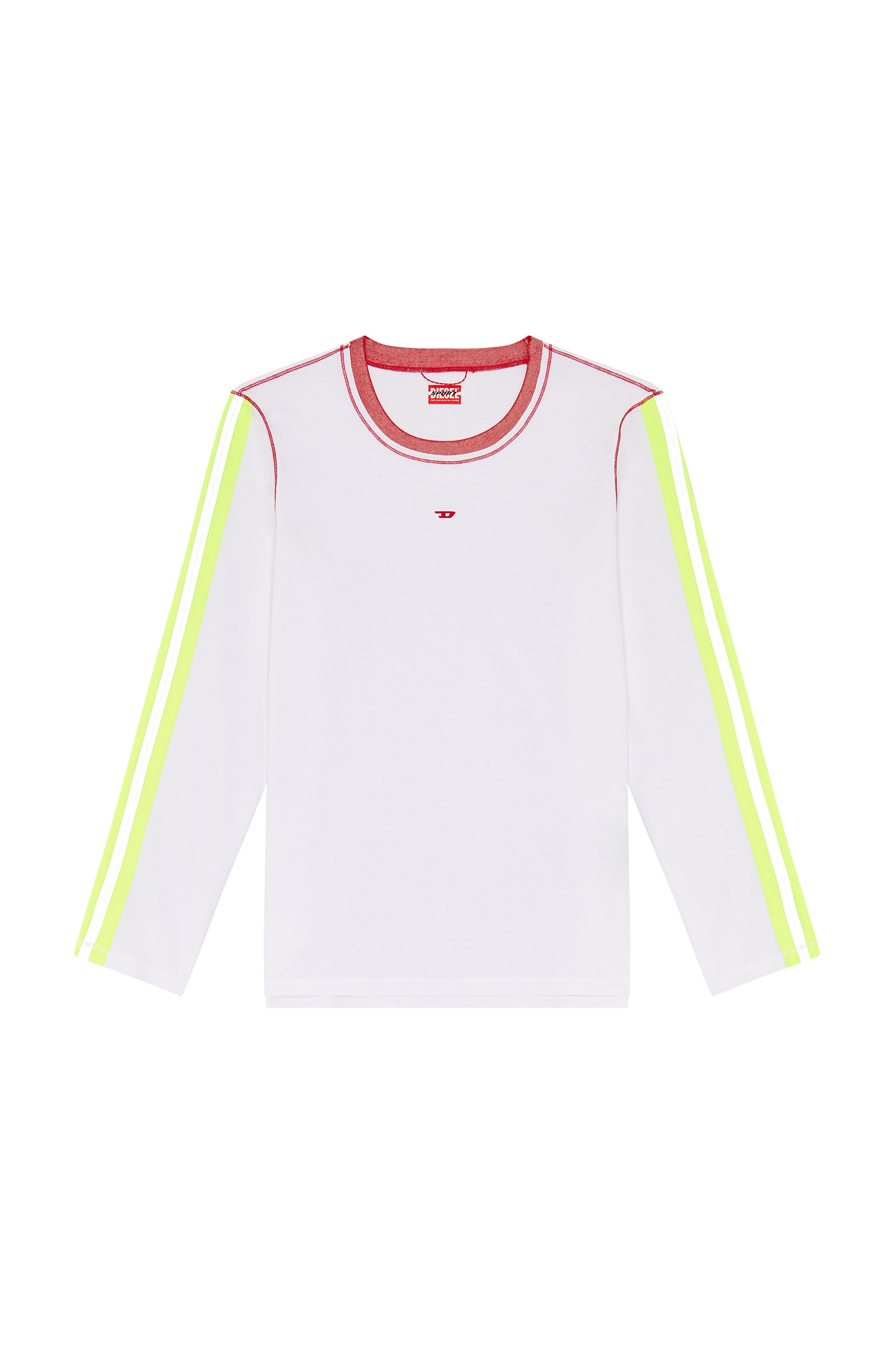 【DIESEL】 Long-sleeve T-shirt with reflective bands Men's Long-sleeve T-shirt with reflective bands | Multicolor