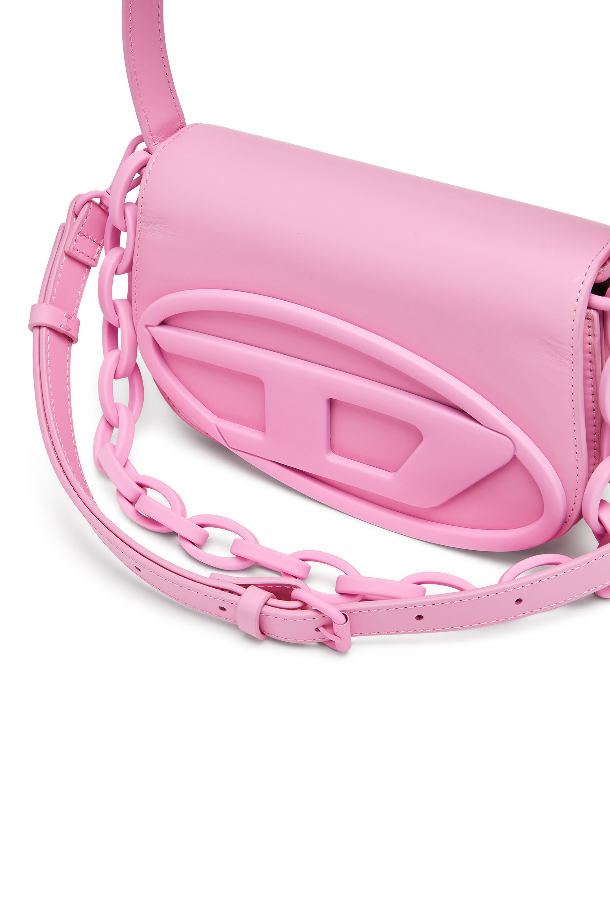 Diesel - 1DR, 1DR-Sac à bandoulière iconique en cuir mat Femme in Rose - 5