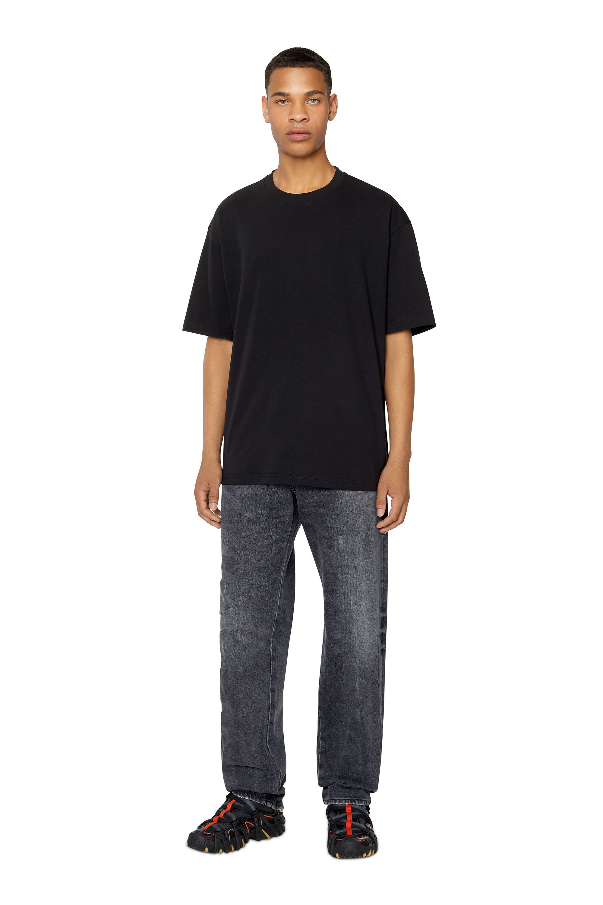 T-BOGGY-MEGOVAL Man: T-shirt with back maxi D logo | Diesel