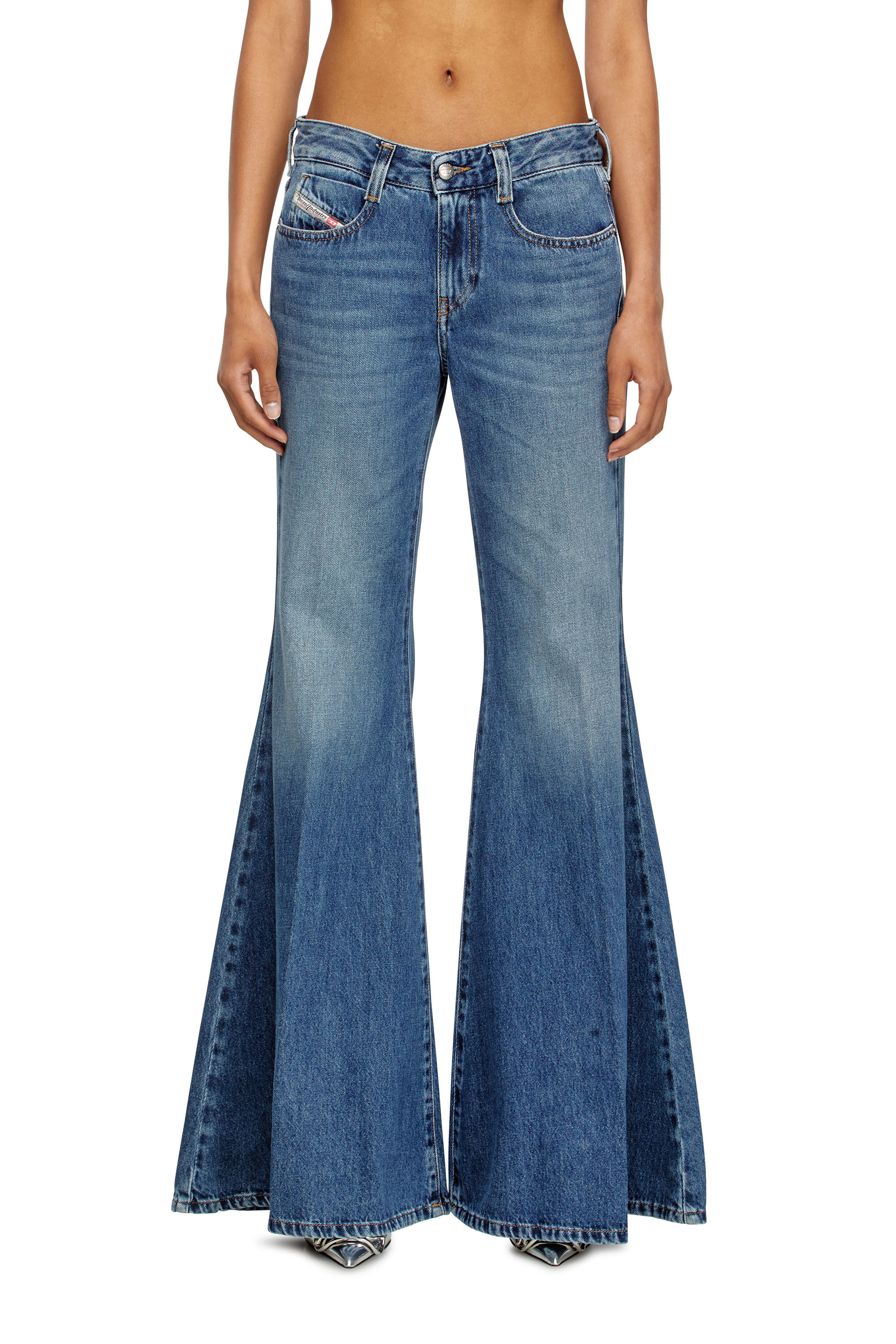Women's Flare Jeans | Medium blue | Diesel 1970 D-Bleess