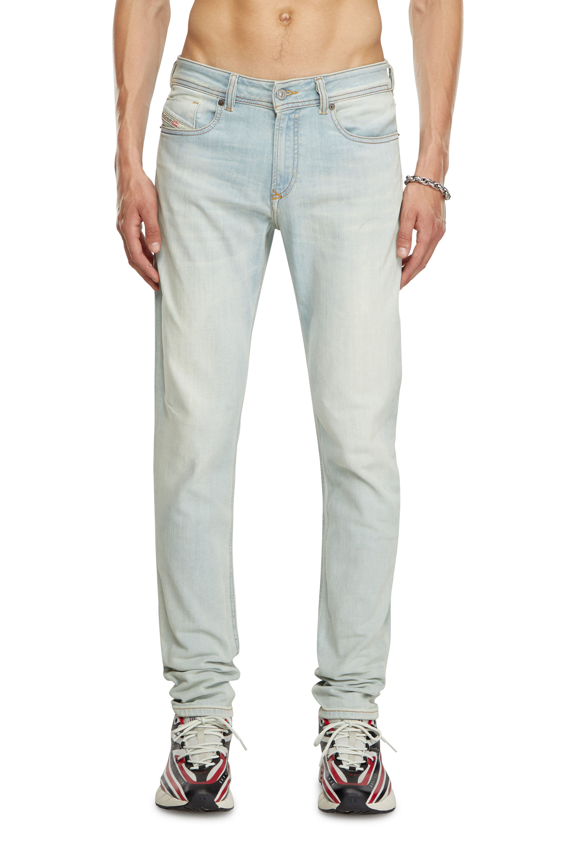 Diesel - Male's Skinny Jeans 1979 Sleenker 09J19, Light Blue - 3