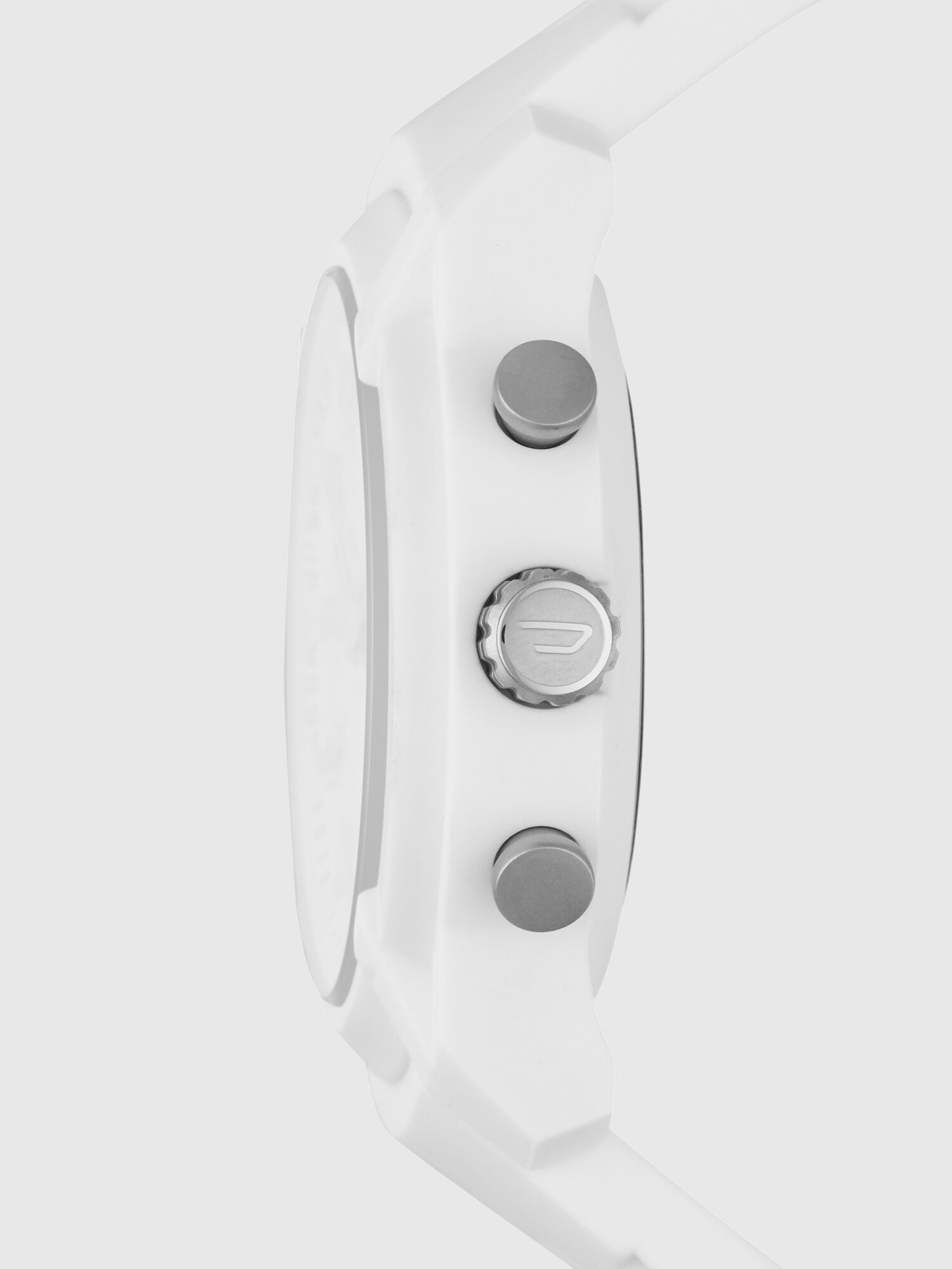 Diesel - DT1015, Male's Armbar Hybrid white silicone smartwatch, 44 mm in White - 4