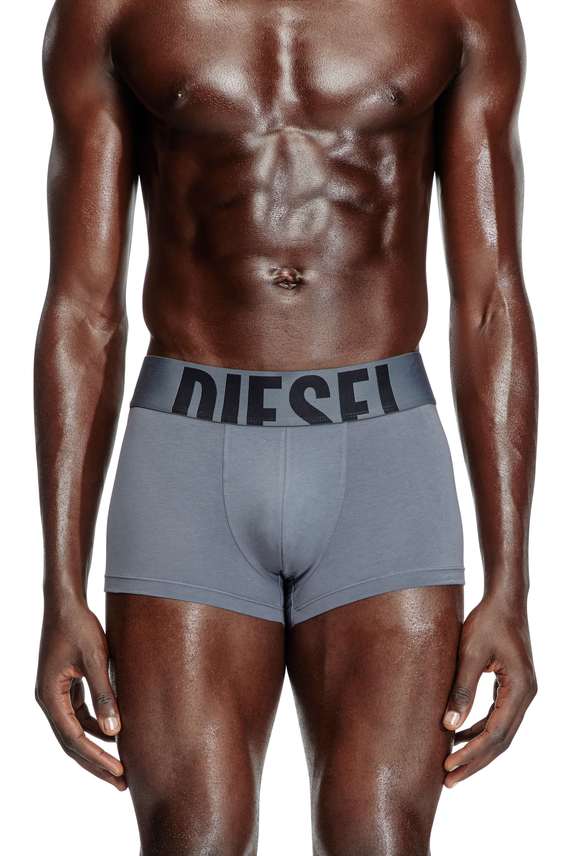 Diesel - UMBX-DAMIENTHREEPACK-5.5EL, Male's Three-pack boxer briefs in stretch cotton in Red/Grey - 1