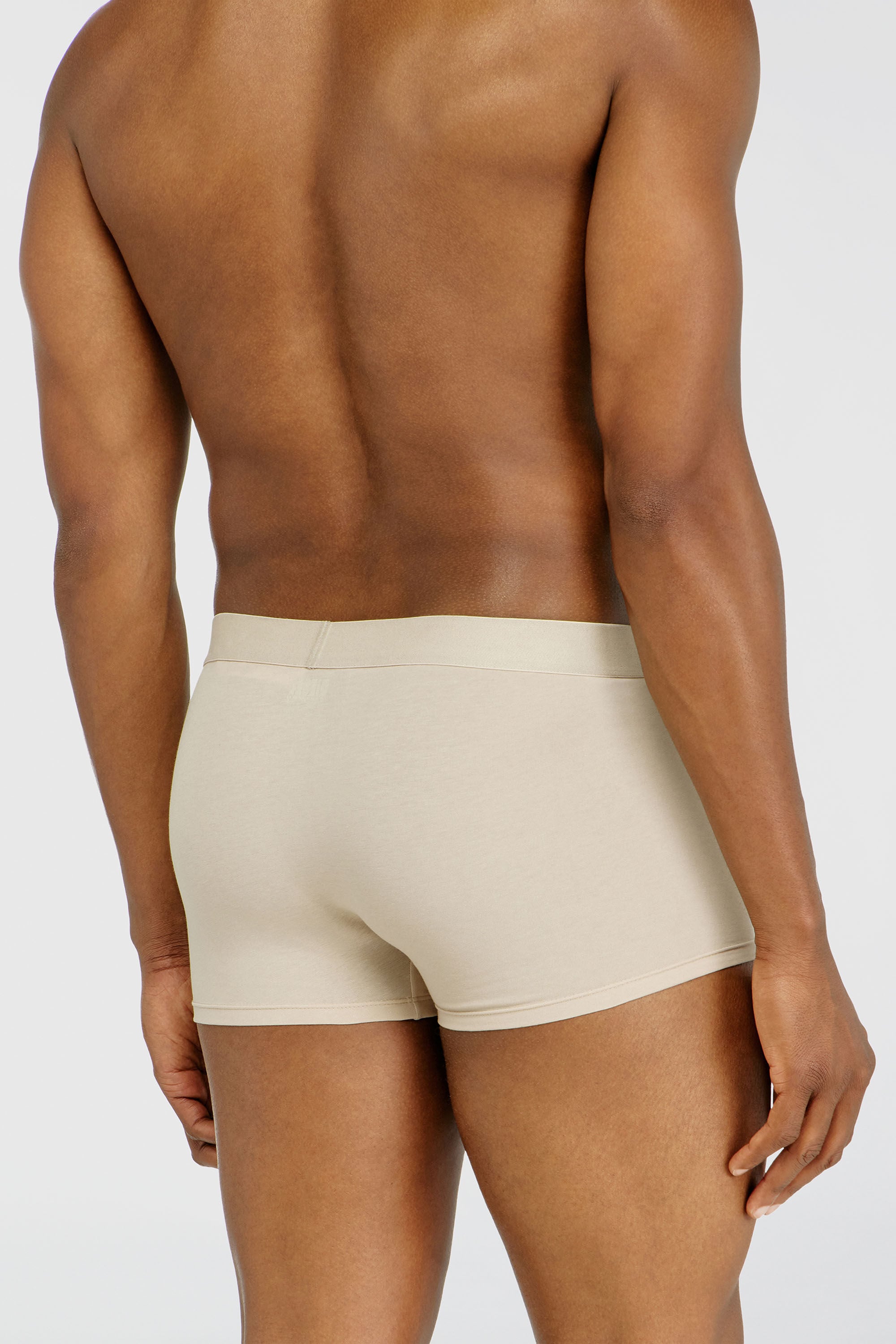 Diesel - DAMIEN-DNM-A-3PACK, Man's Three-pack of stretch-cotton trunks in mixed colours in Beige/Black - 3