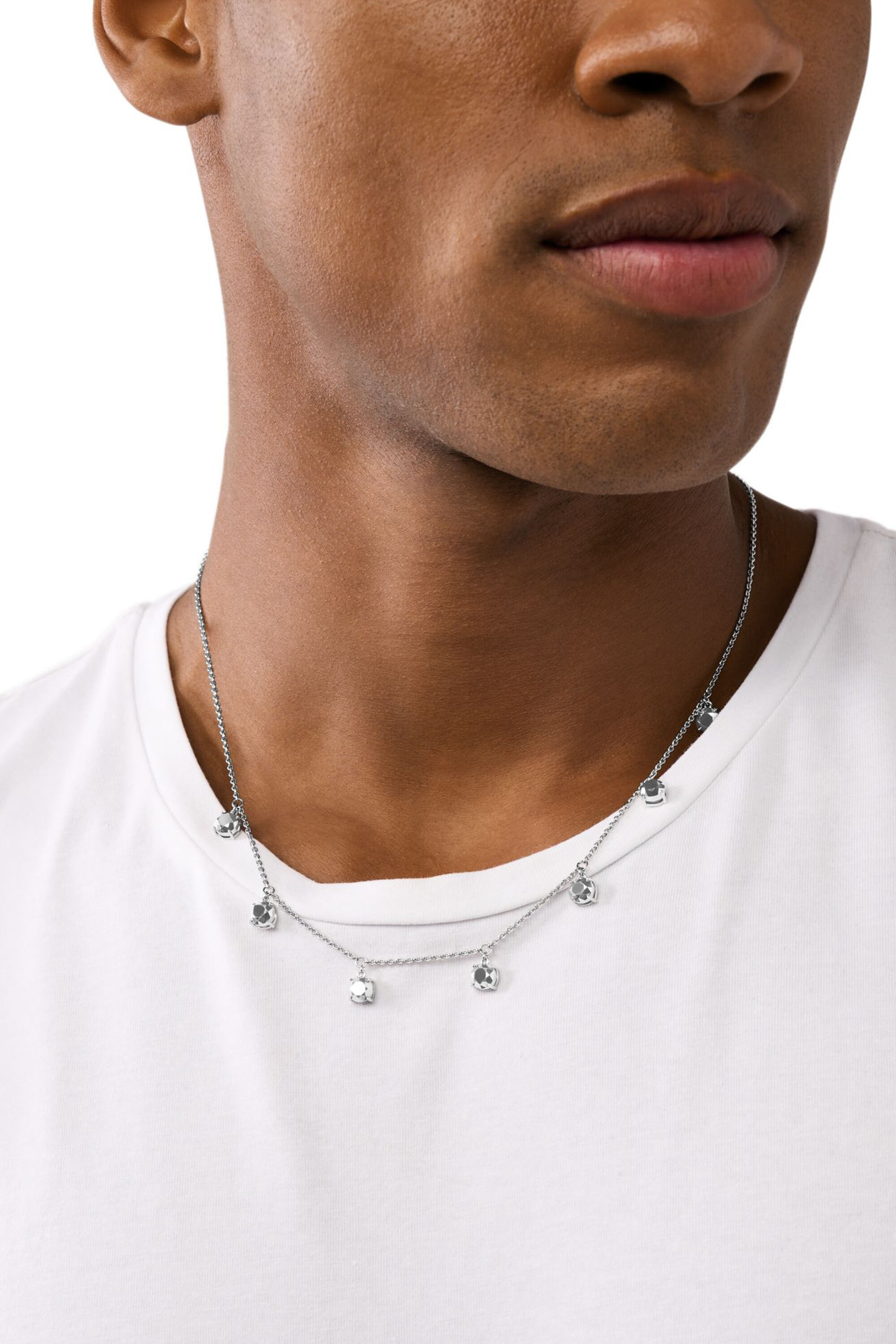 DIESEL◆チェーンネックレス|dl1360040 sterling silver jewel Men's Sterling Silver Chain Necklace | Silver | Diesel