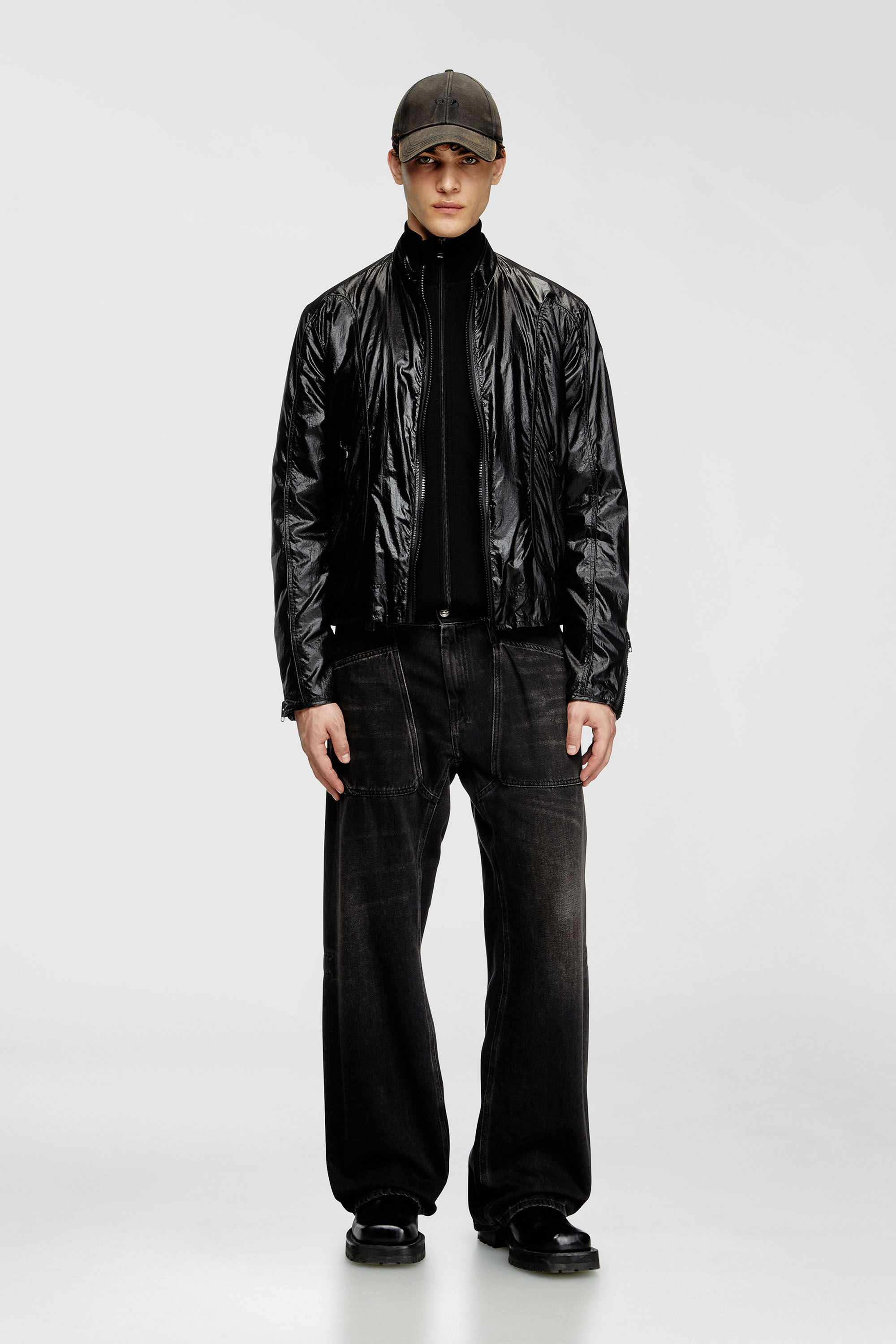 ジャケット・アウター DIESEL NIGHT RIDERS JACKET J-CLAYS Man Rain Jacket | Black | Diesel
