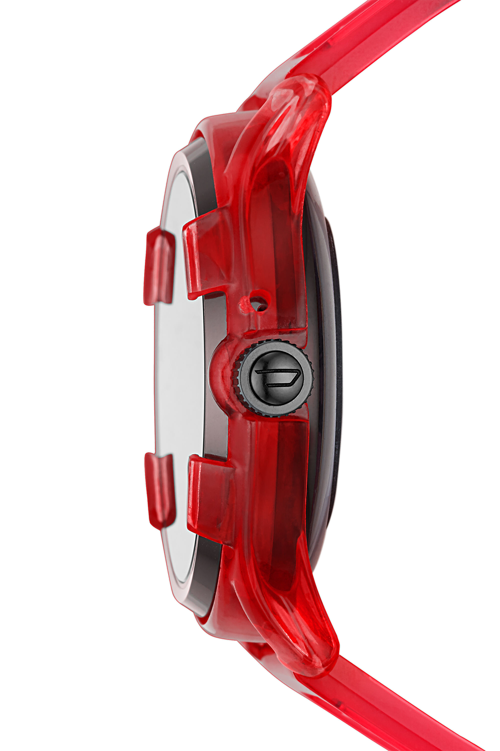 Diesel - DT2019, Man's Diesel On Fadelite Smartwatch - Red Transparent in Red - 3