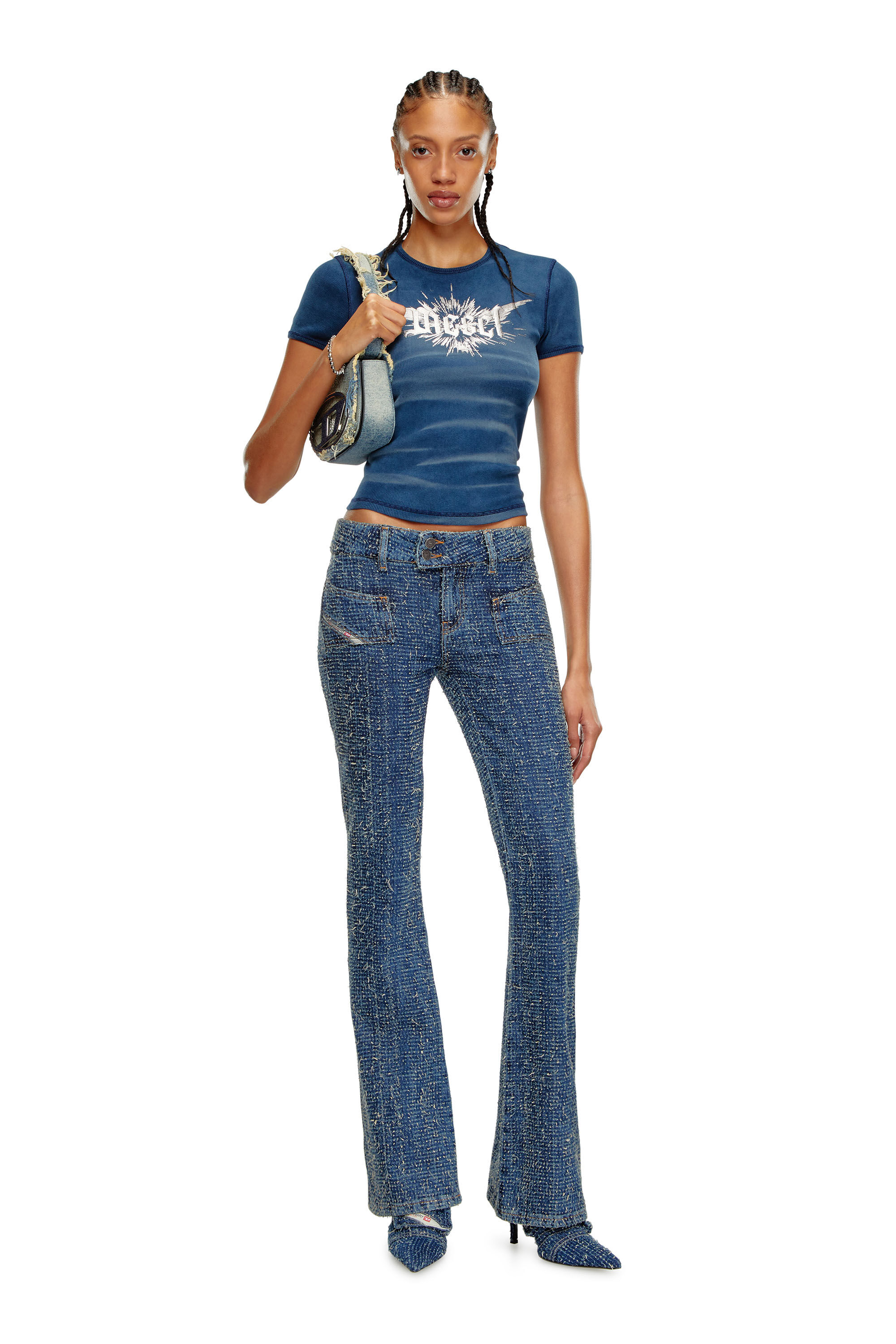 Diesel - Female's Bootcut Jeans D-Ebush 0PGAH, Medium Blue - 1