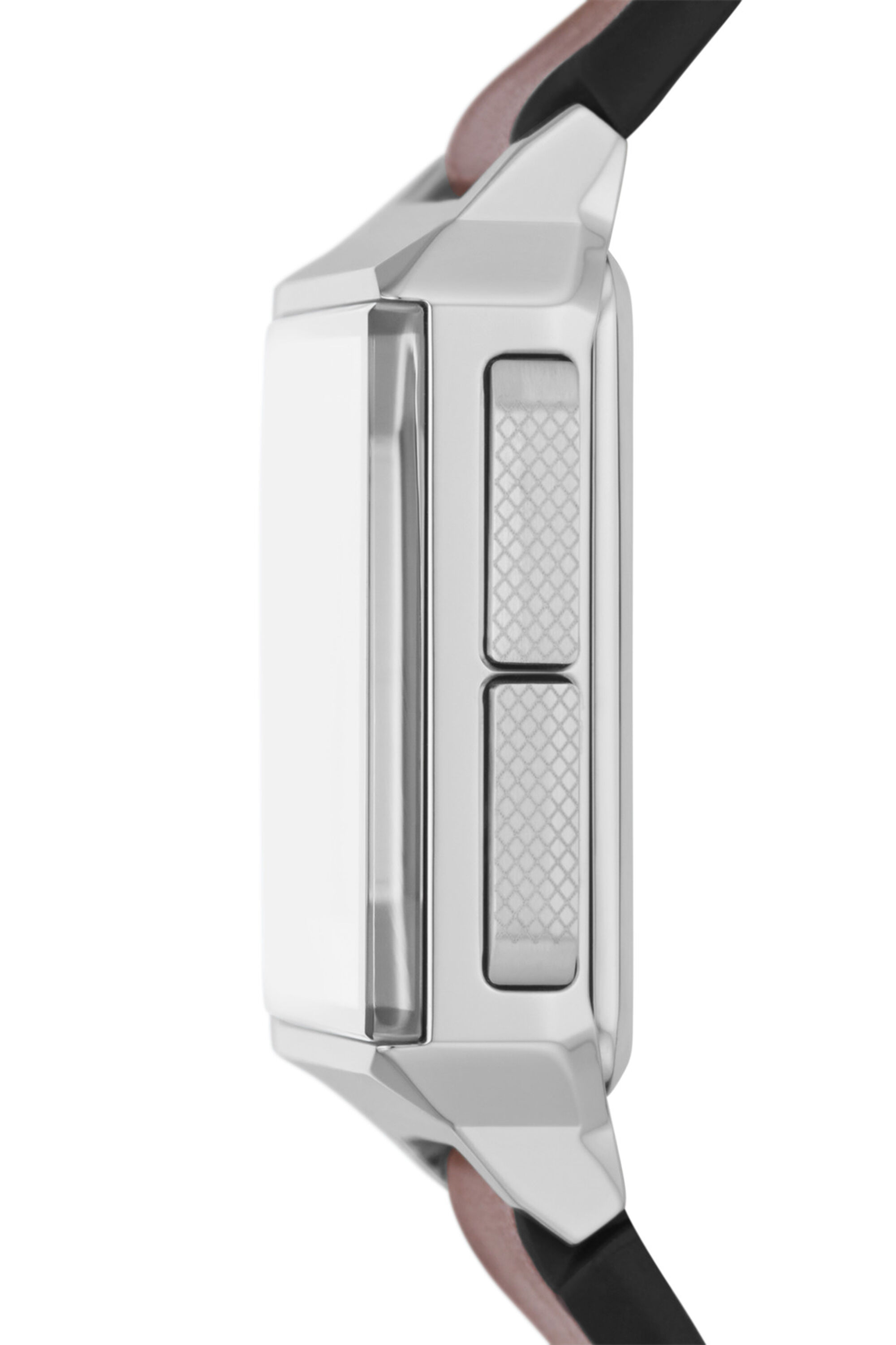 Diesel - DZ1995, Montre Chopped numérique en cuir marron Mixte in Marron - 3
