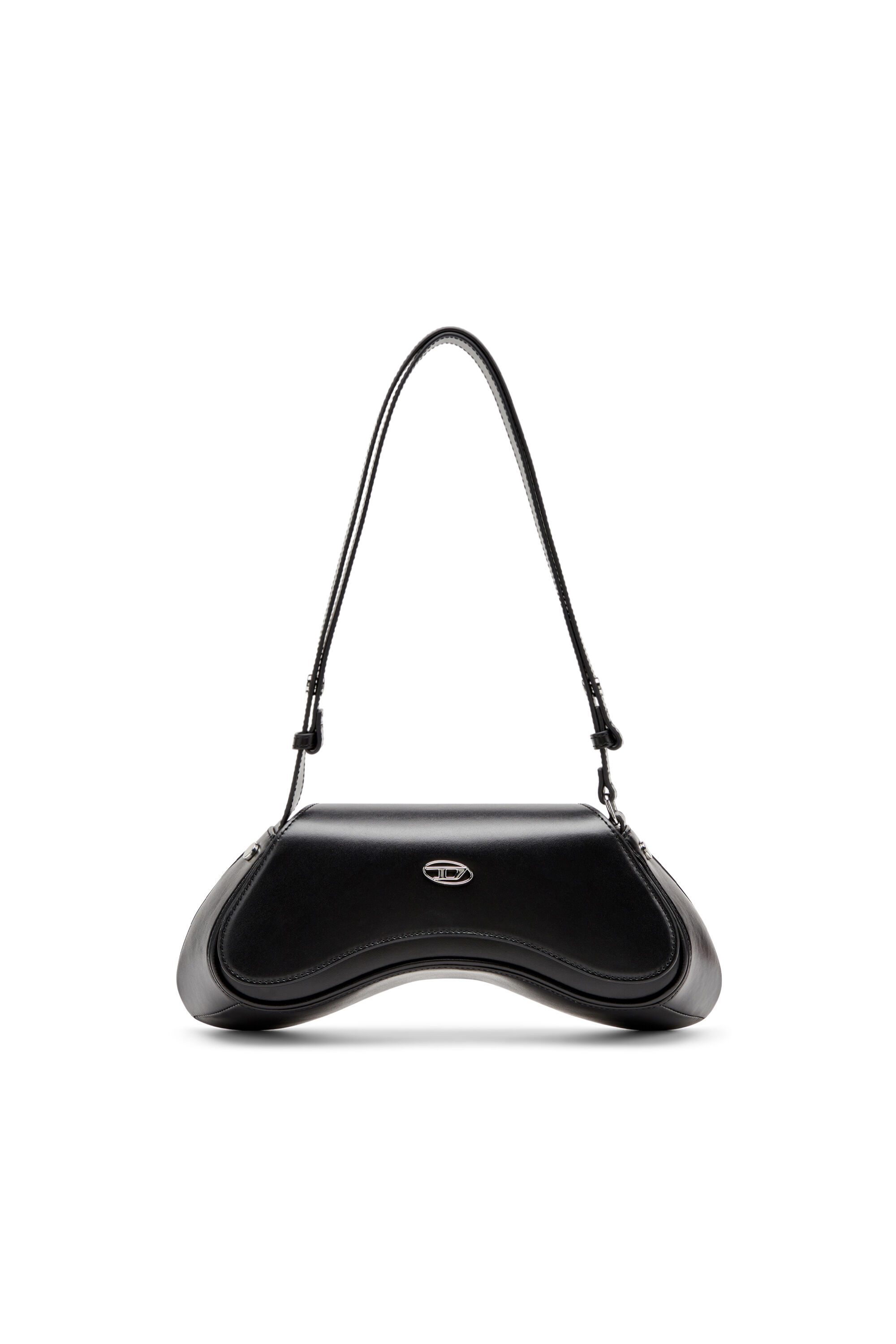 Diesel - PLAY CROSSBODY, Female's Play-Crossbody bag in semi gloss leather in Black - 1