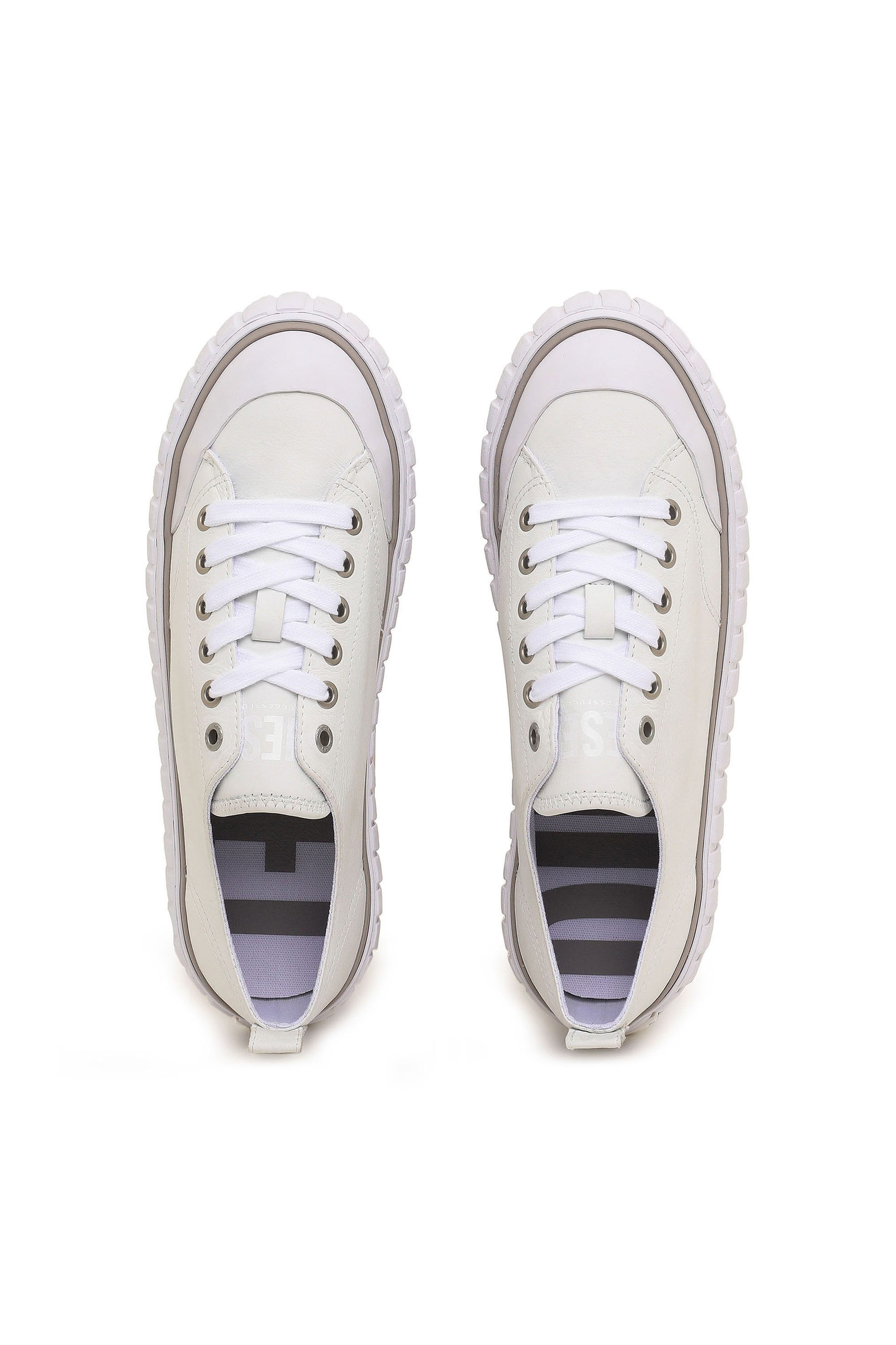 Diesel - S-HANAMI LOW X, Female's S-Hanami Low X - Platform sneakers in leather in White - 3