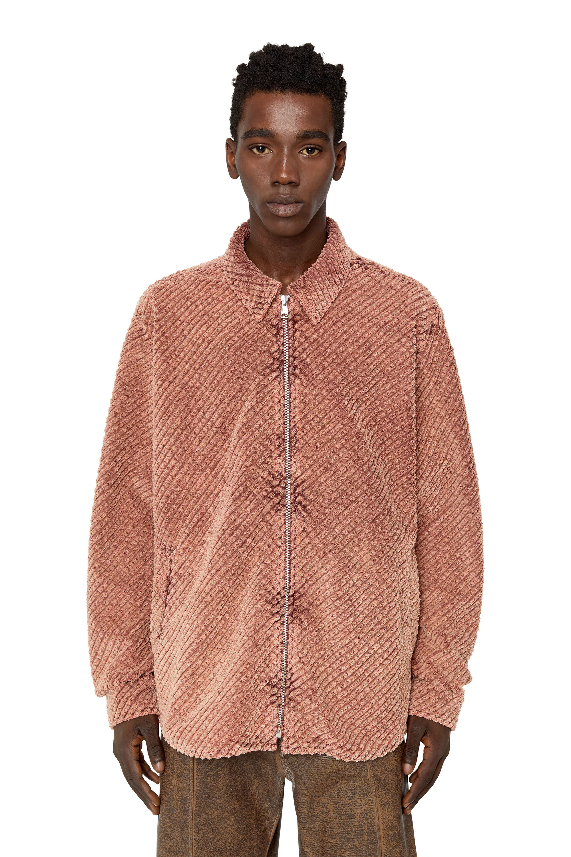 S-DARASY-BOWL-A Man: Treated overshirt in wide-wale corduroy | Diesel