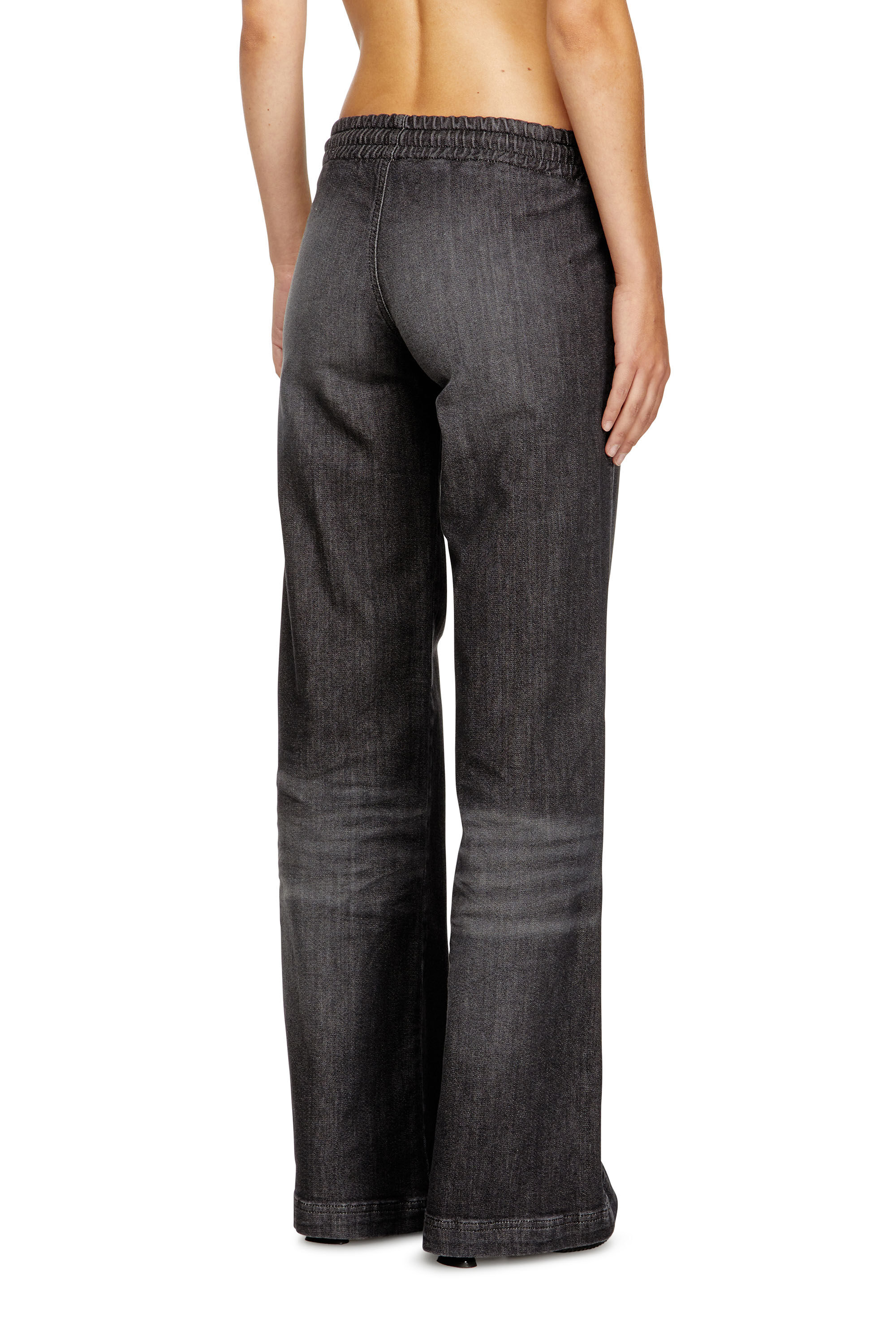 Women's Relaxed Jeans | Black/Dark grey | Diesel 2078 D-Ainty