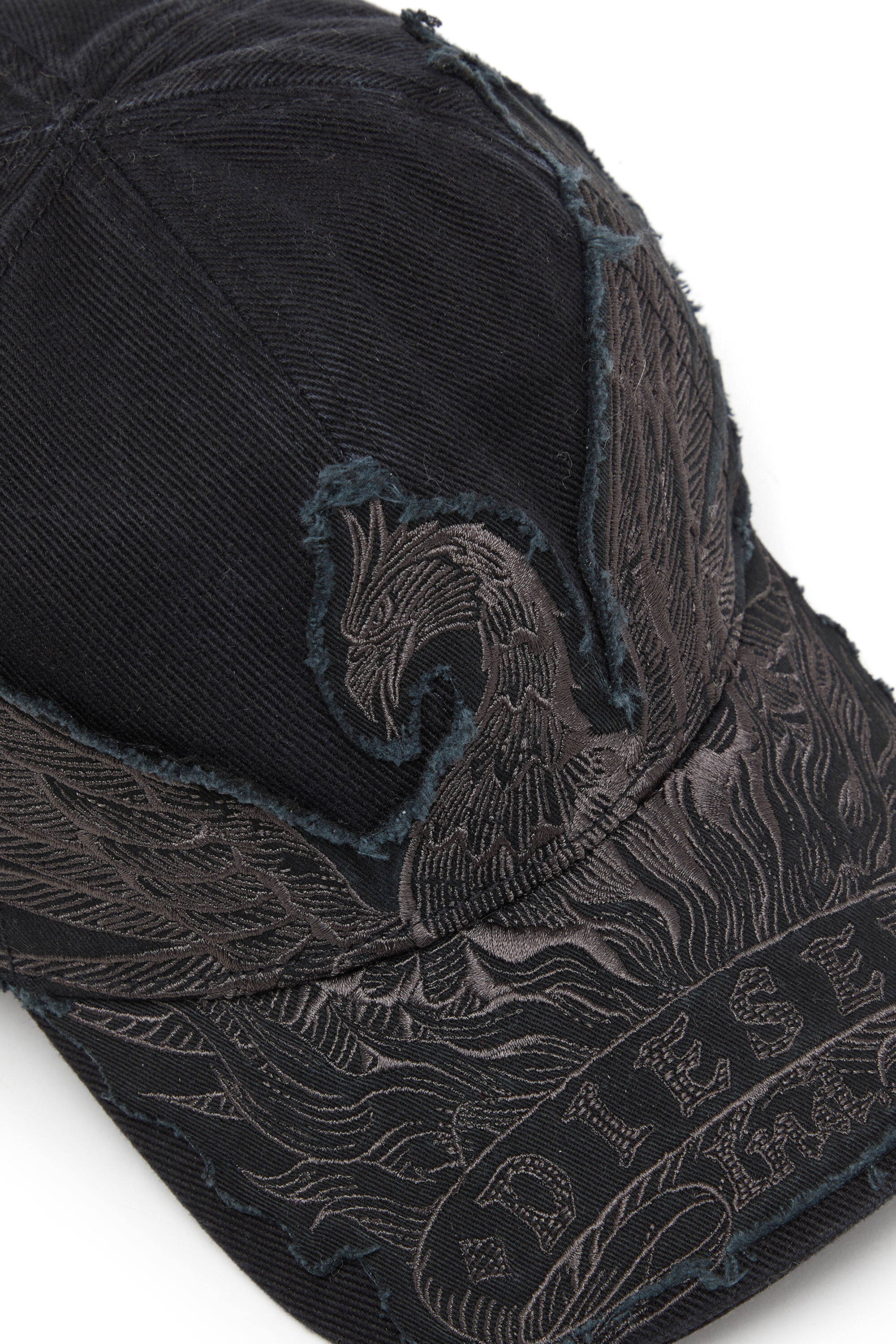 Men's Baseball cap with Phoenix embroidery | Black | Diesel