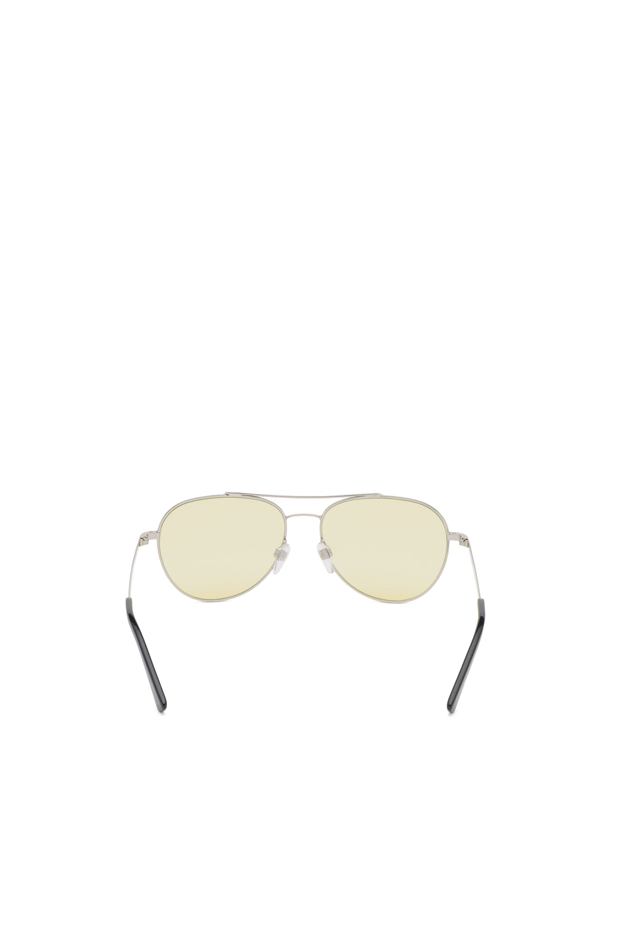 Diesel - DL0285, Male's Pilot shape sunglasses in metal in Pearl Grey - 3