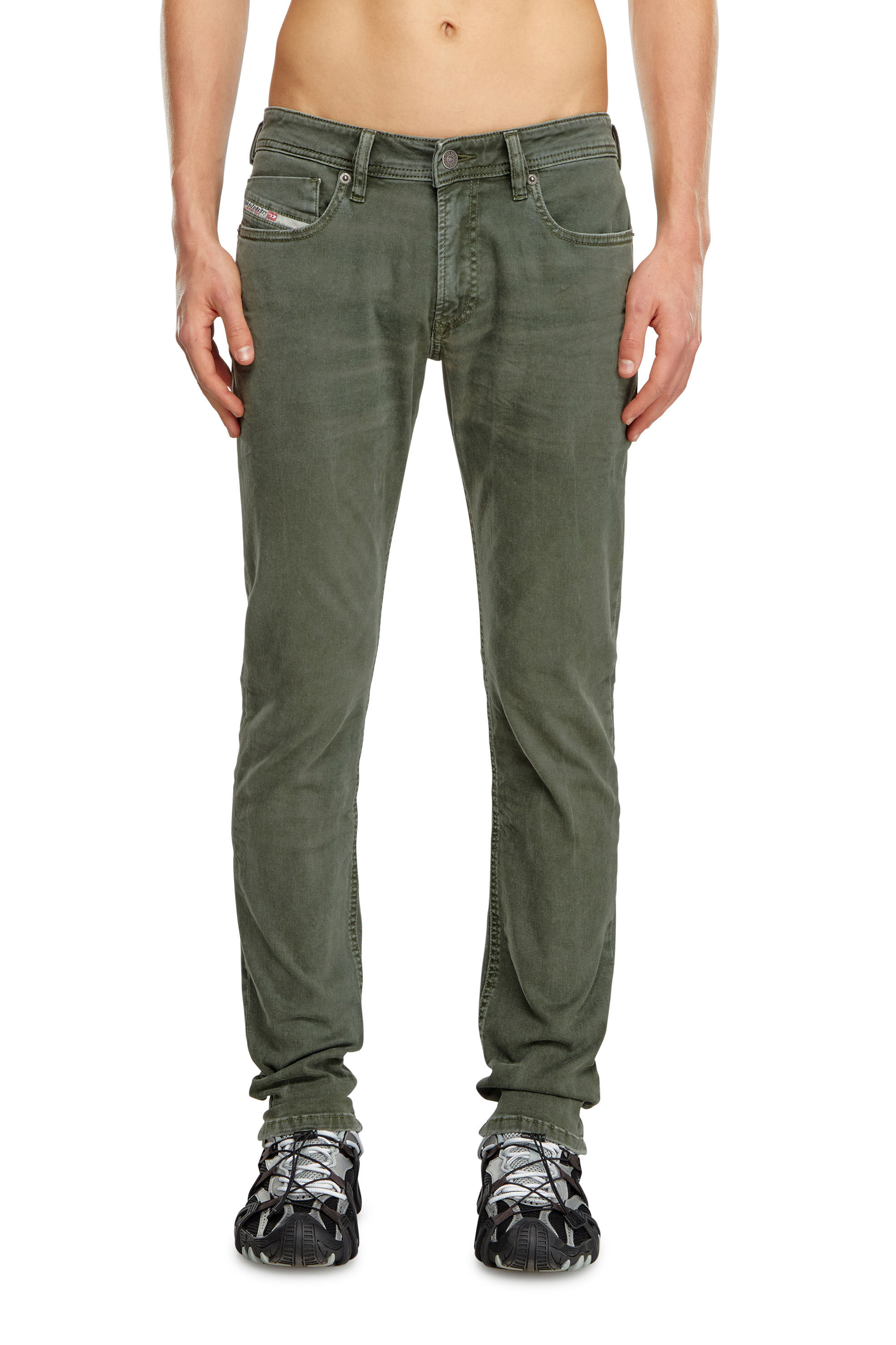 Diesel - Skinny Jeans 1979 Sleenker 0ENAK Homme, Vert - Image 3