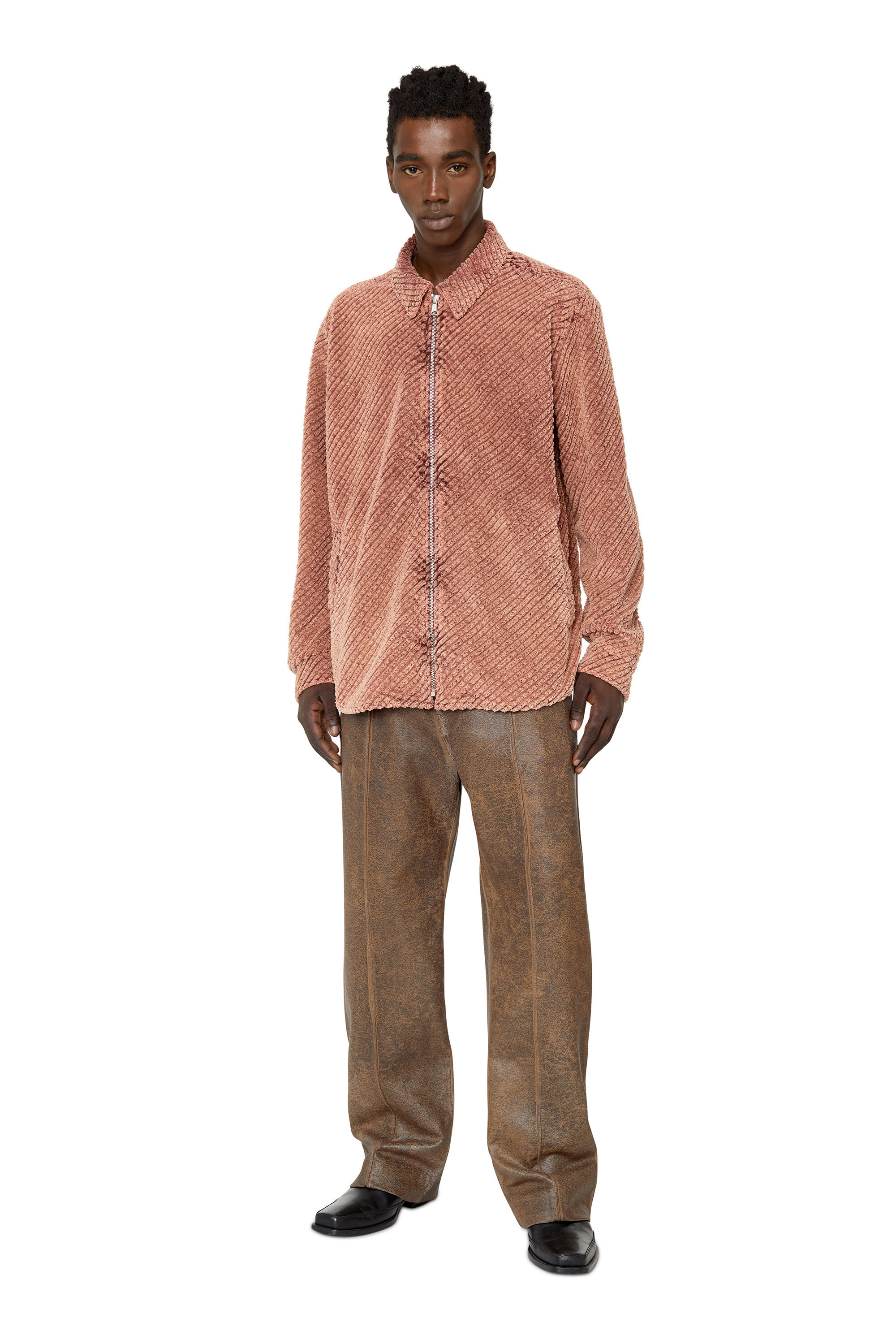 S-DARASY-BOWL-A Man: Treated overshirt in wide-wale corduroy | Diesel