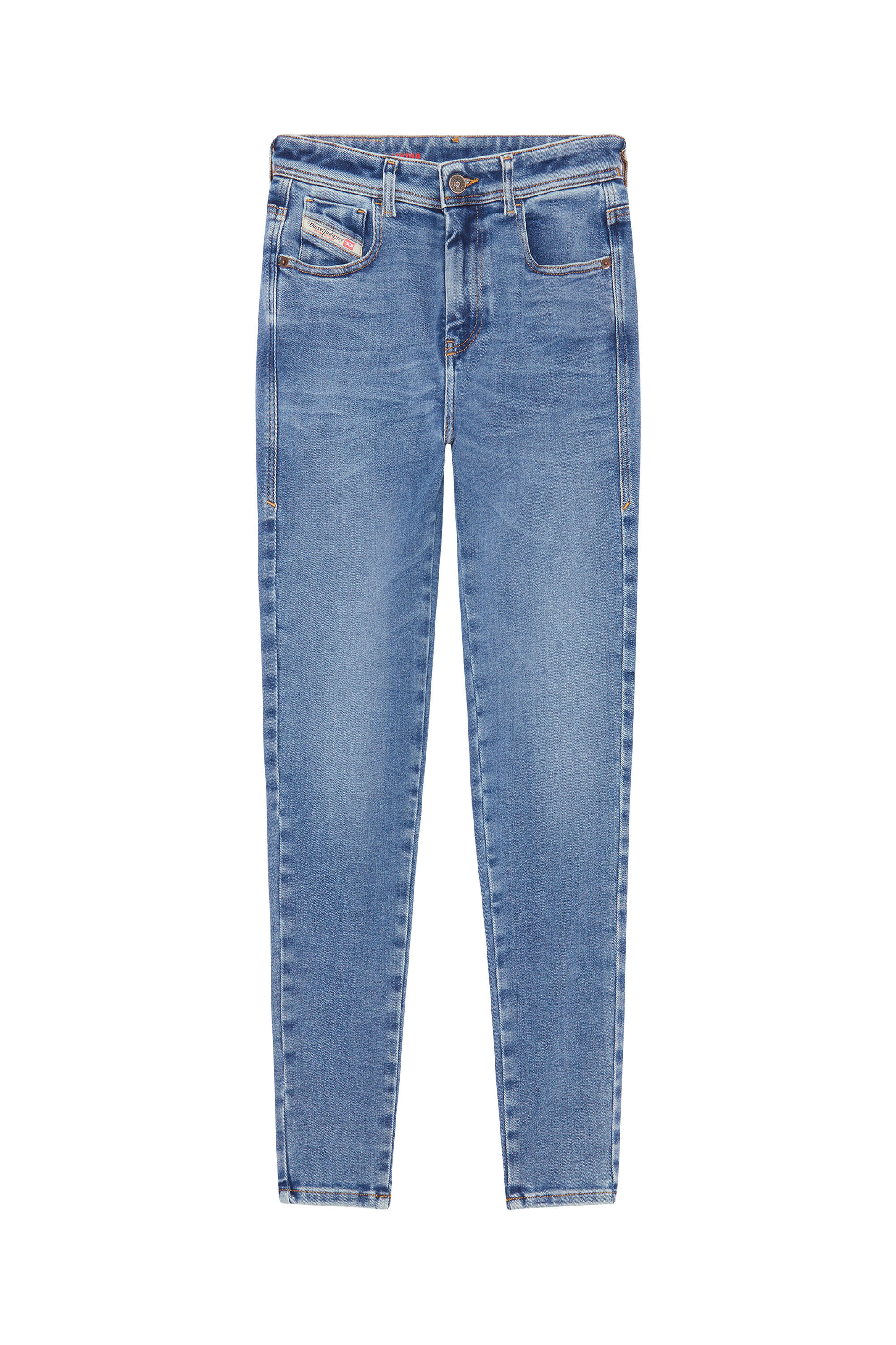 1984 Slandy high 09D62 Woman: Super skinny Medium blue Jeans | Diesel