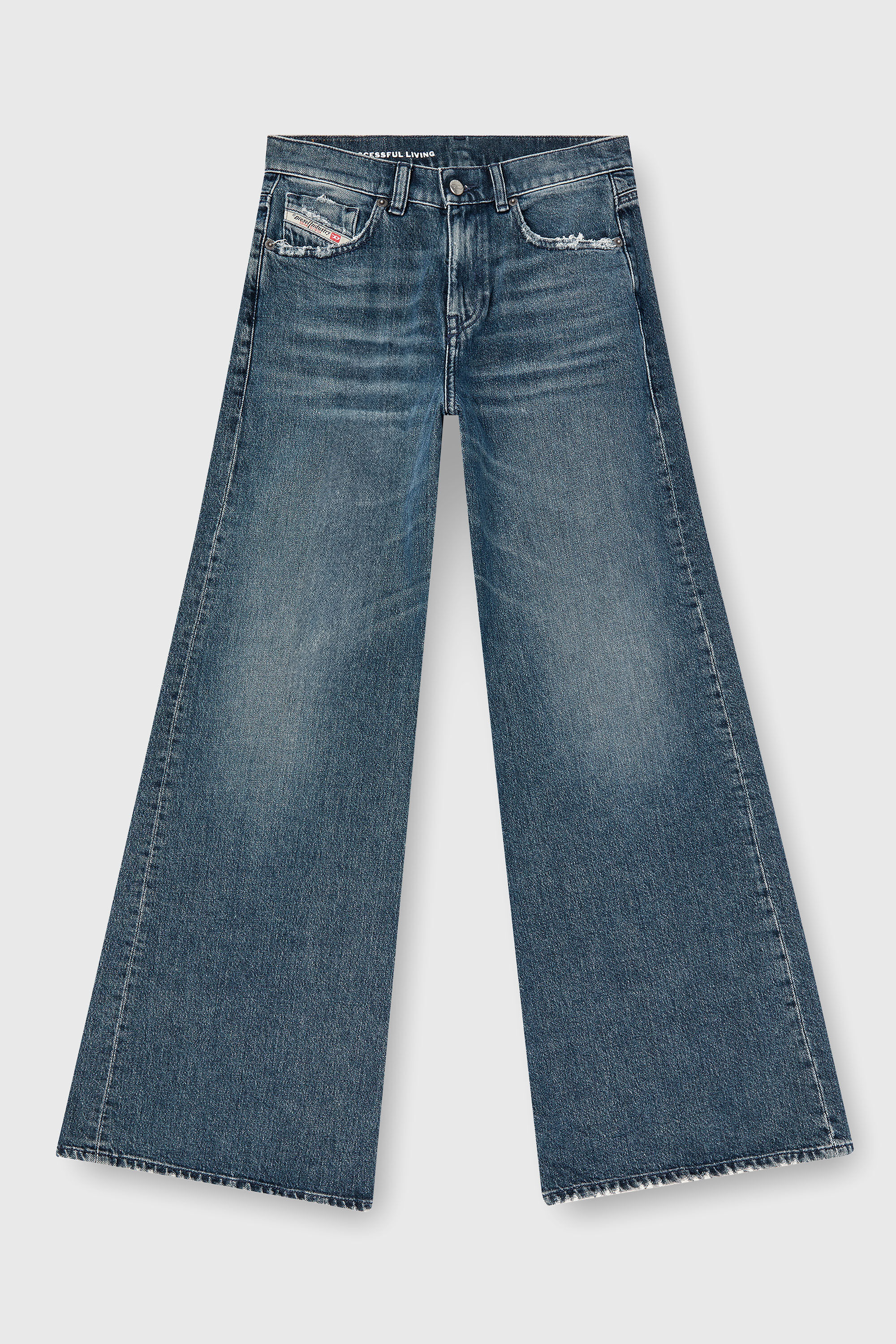 Women's Flare Jeans | Regular Waist 1978 D-Akemi | Medium blue