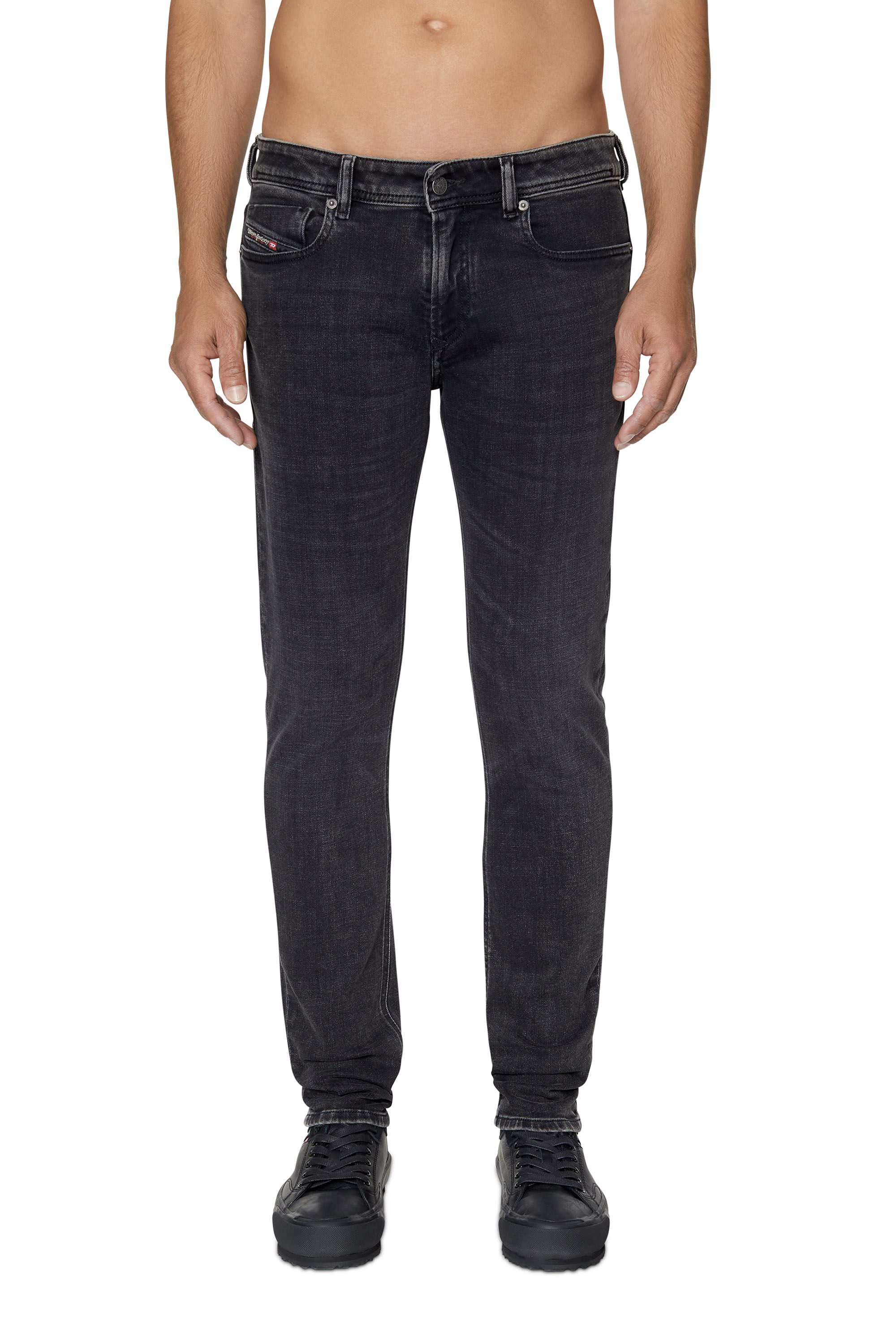 Diesel - Skinny Jeans 1979 Sleenker 09C23 Homme, Noir/Gris foncé - Image 3