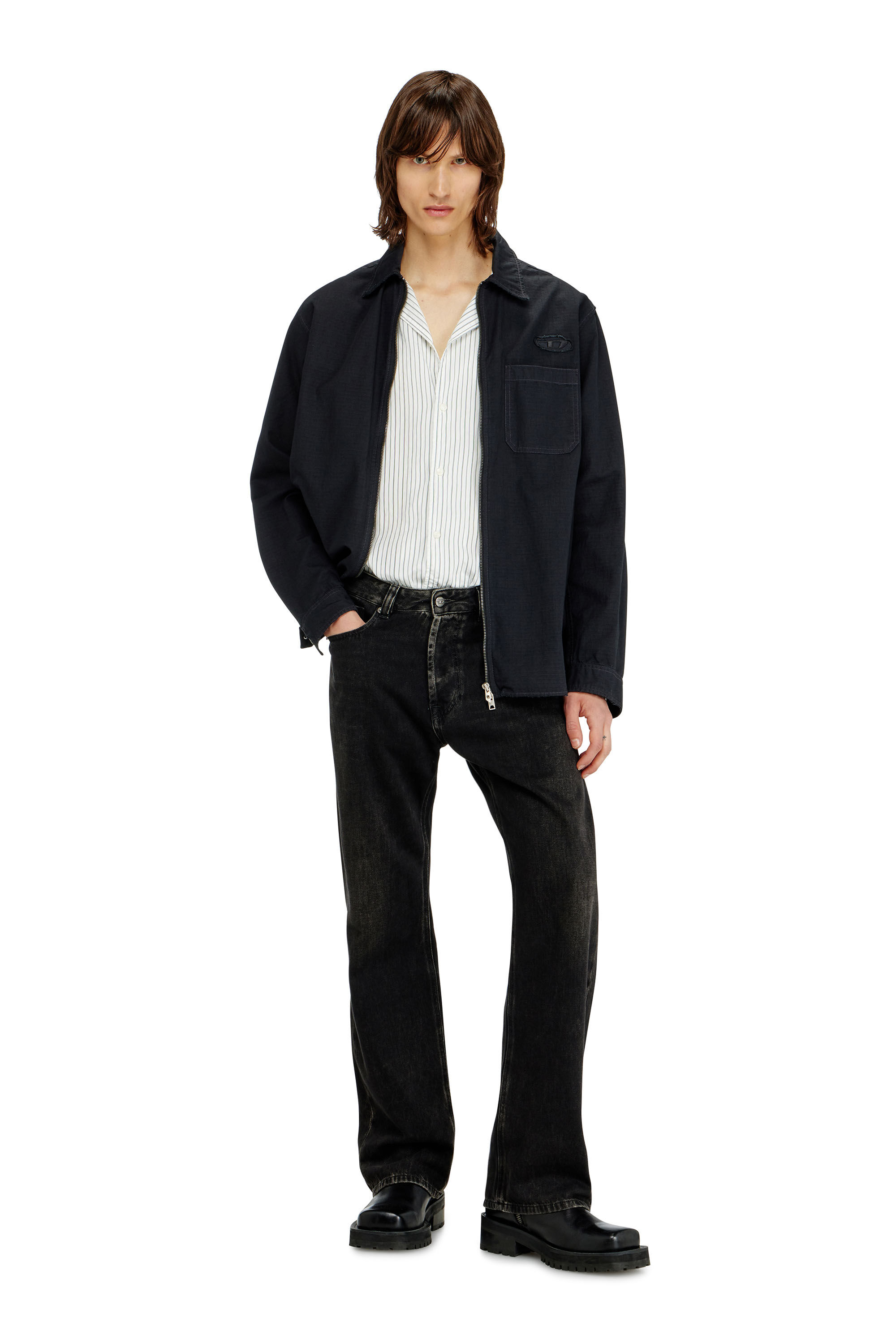 Men's Relaxed Jeans | Black/Dark grey | Diesel 1980 D-Eeper