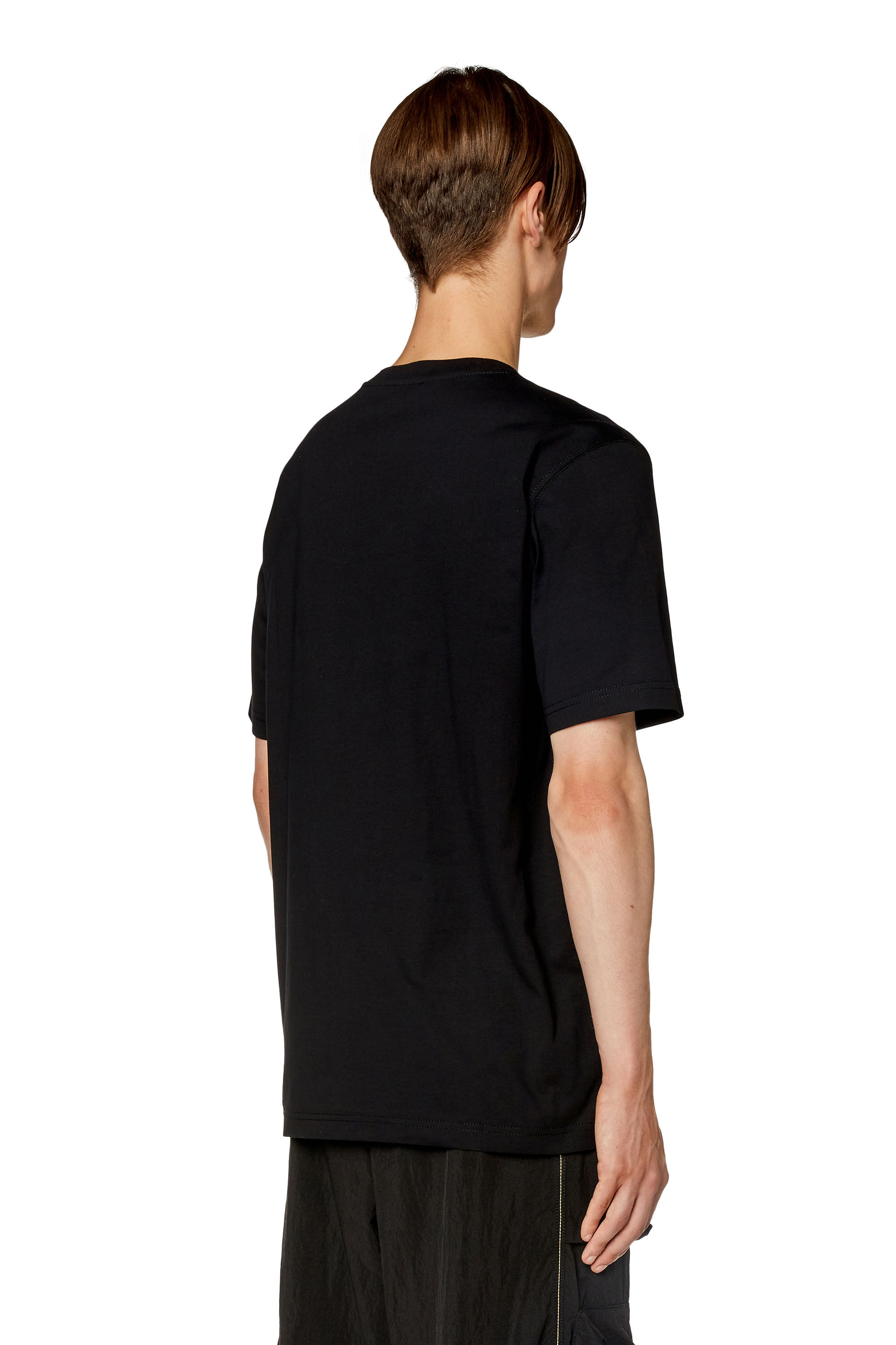 Diesel - T-JUST-L21, Man's T-shirt with Diesel Hardwear print in Black - 4