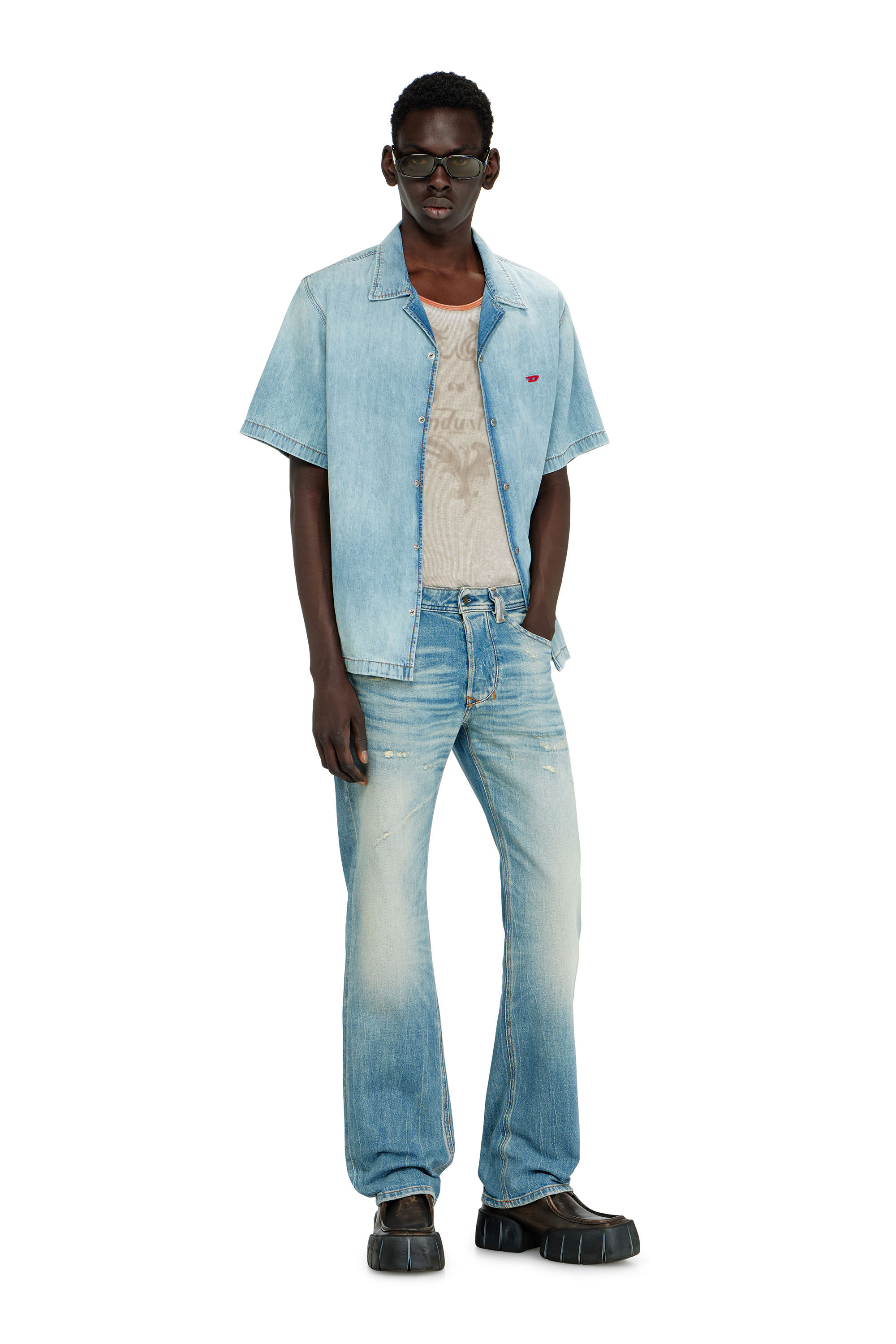 Men's Regular Jeans | Low Waist 1985 LarkeeLight Blue | Diesel US