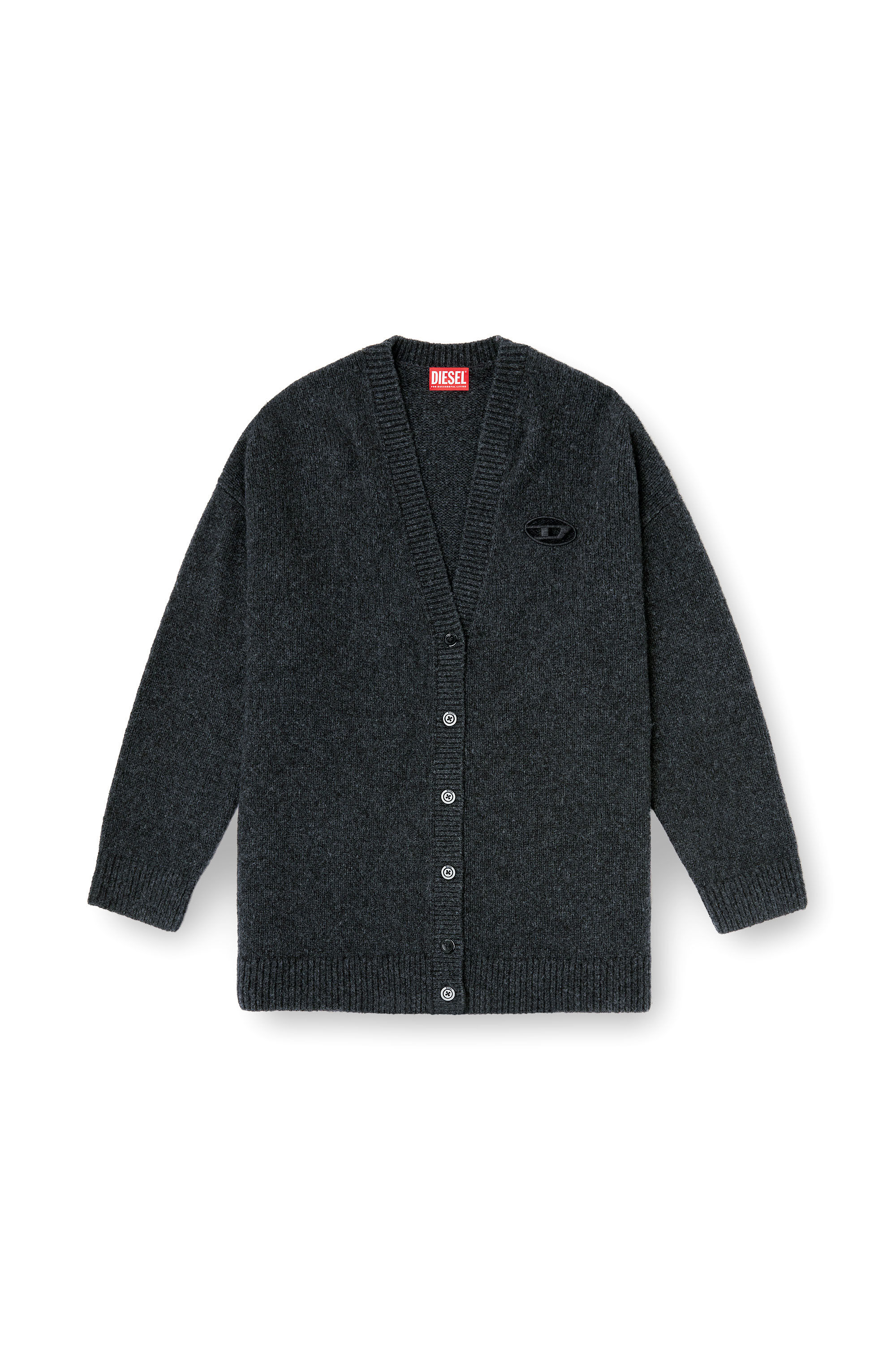 Diesel - M-AREELA, Cardigan en m&eacute;lange de laine et d'alpaga Femme in Polychrome - 2