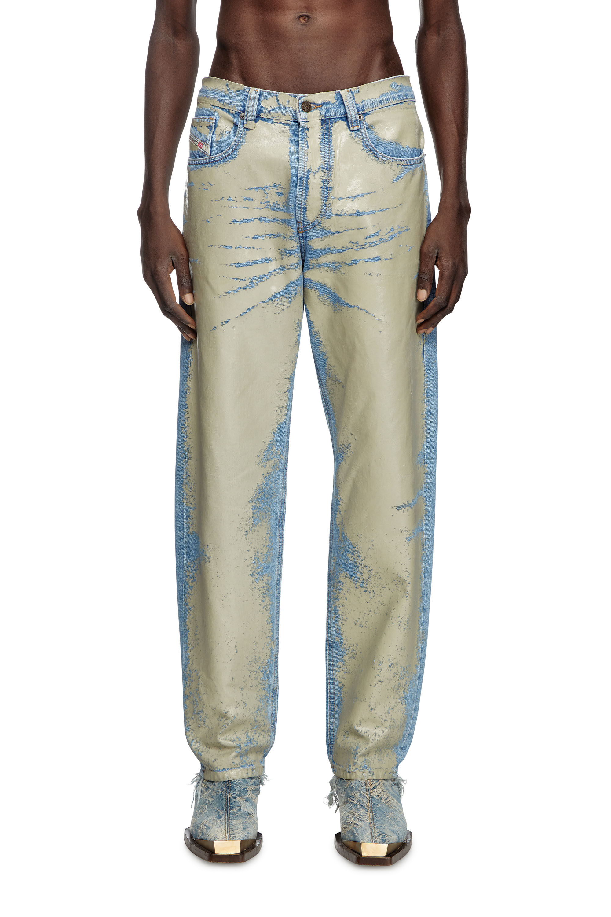 Diesel - Regular Jeans 2024 D-Macs 007AL Homme, Marron Clair - Image 3